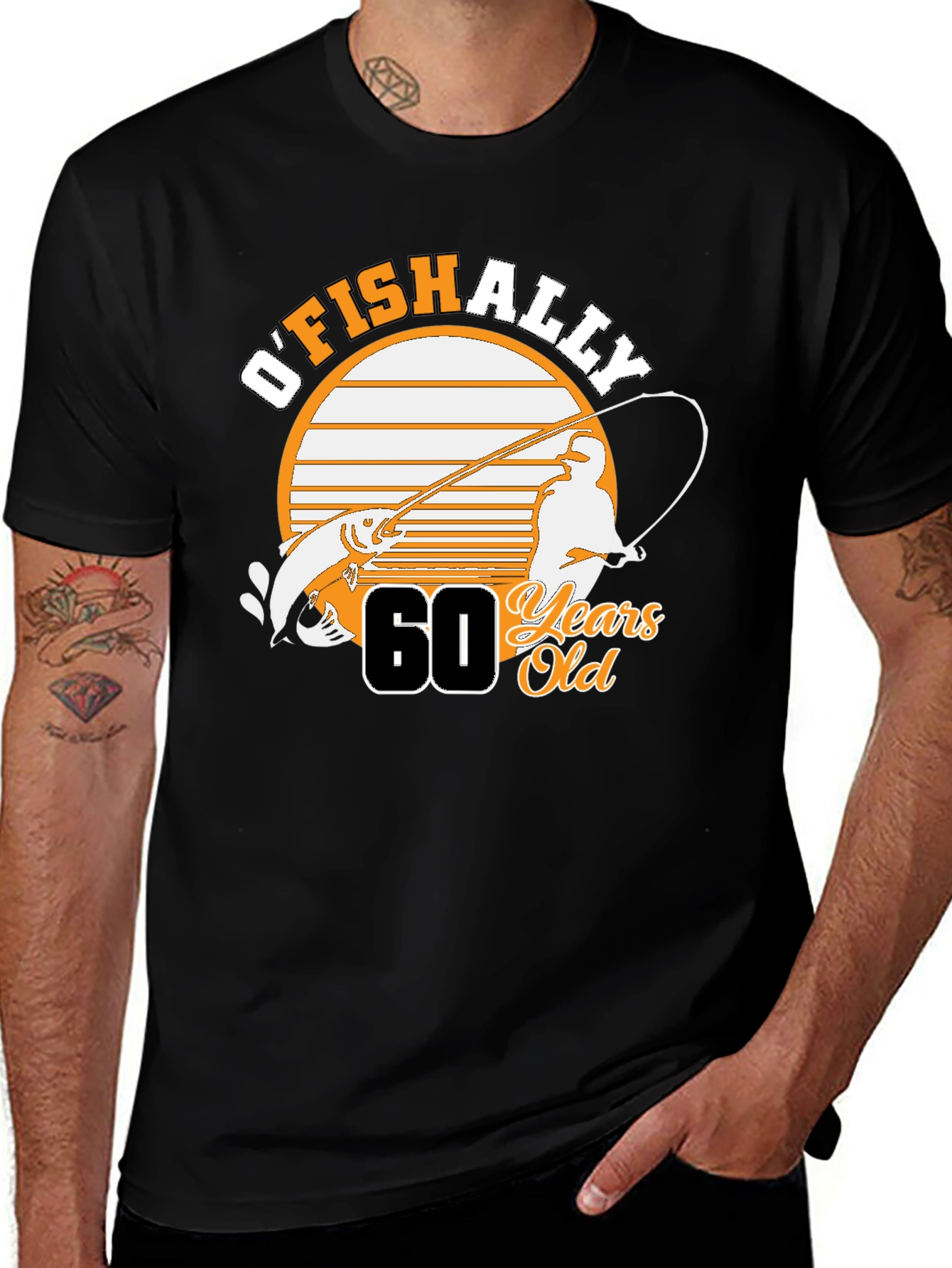 Variant 4 of O'Fishally 60 Years Old Graphic T-Shirt