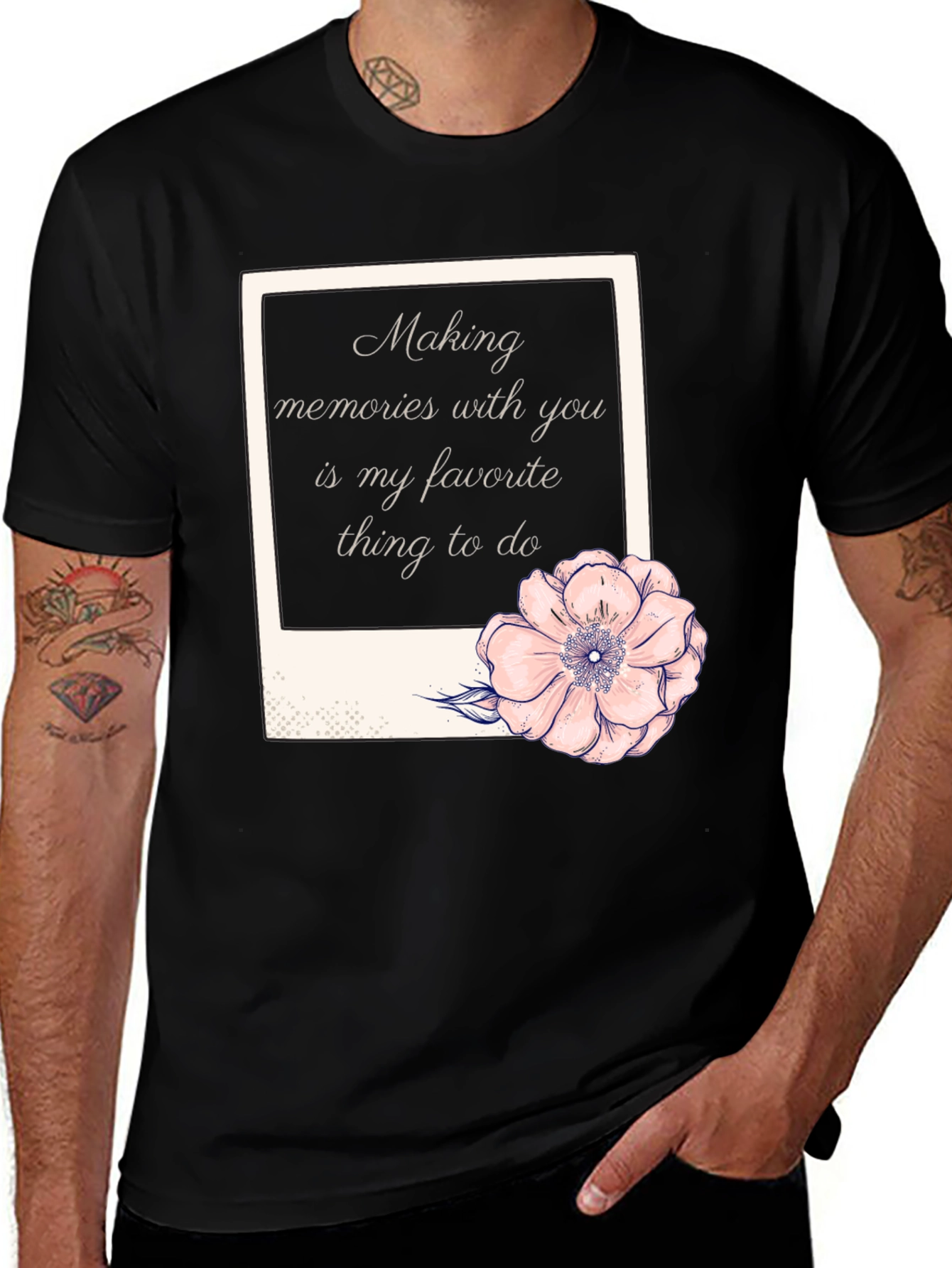 Variant 24 of Making Memories Black Graphic Tee
