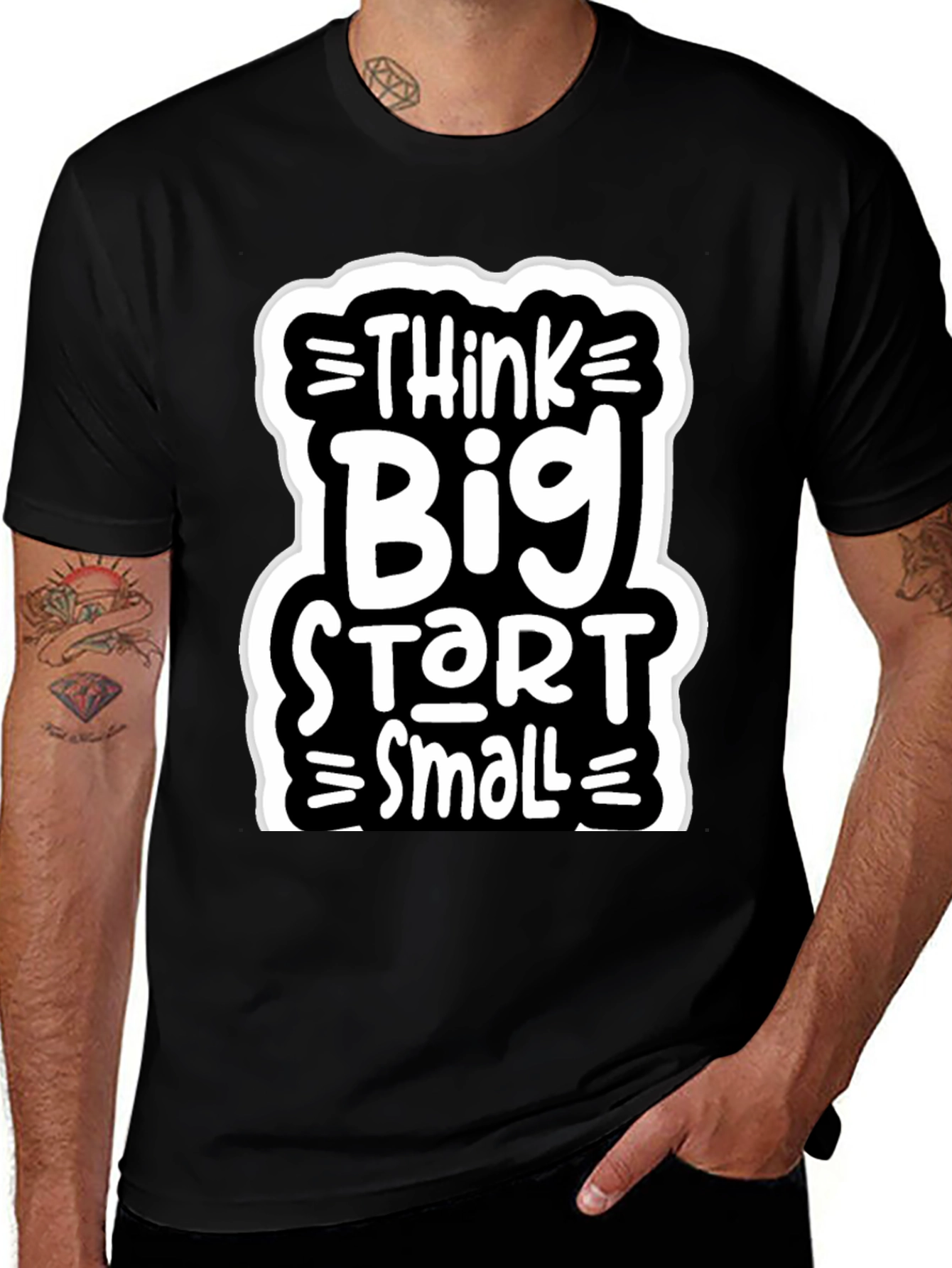 Variant 8 of Think Big Start Small Graphic Tee