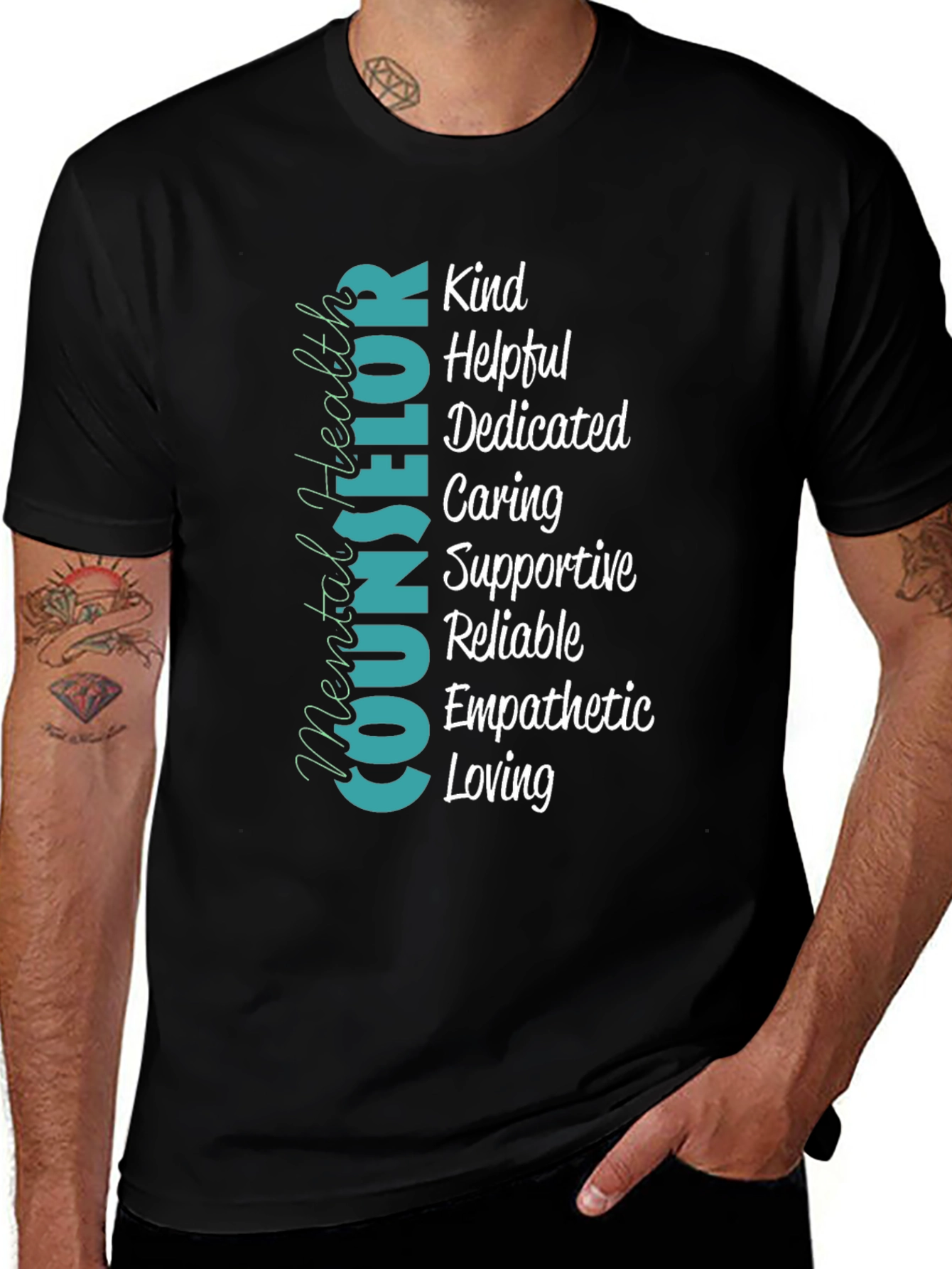 Variant 3 of Mental Health Counselor Qualities T-Shirt
