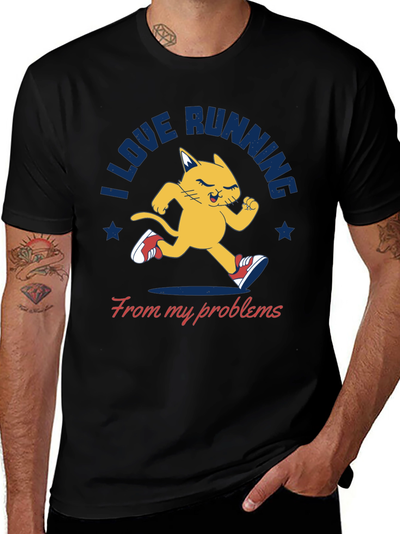Variant 12 of I Love Running From My Problems T-Shirt