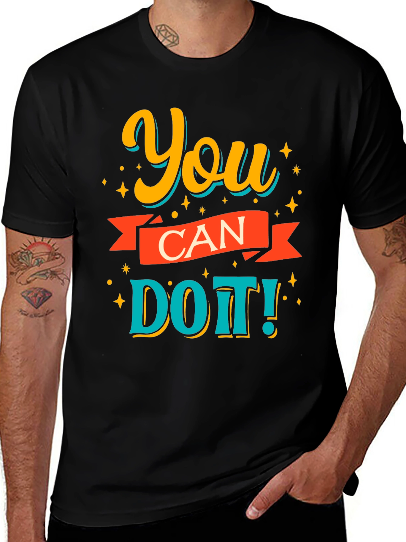 Variant 27 of You Can Do It! Graphic Print T-Shirt