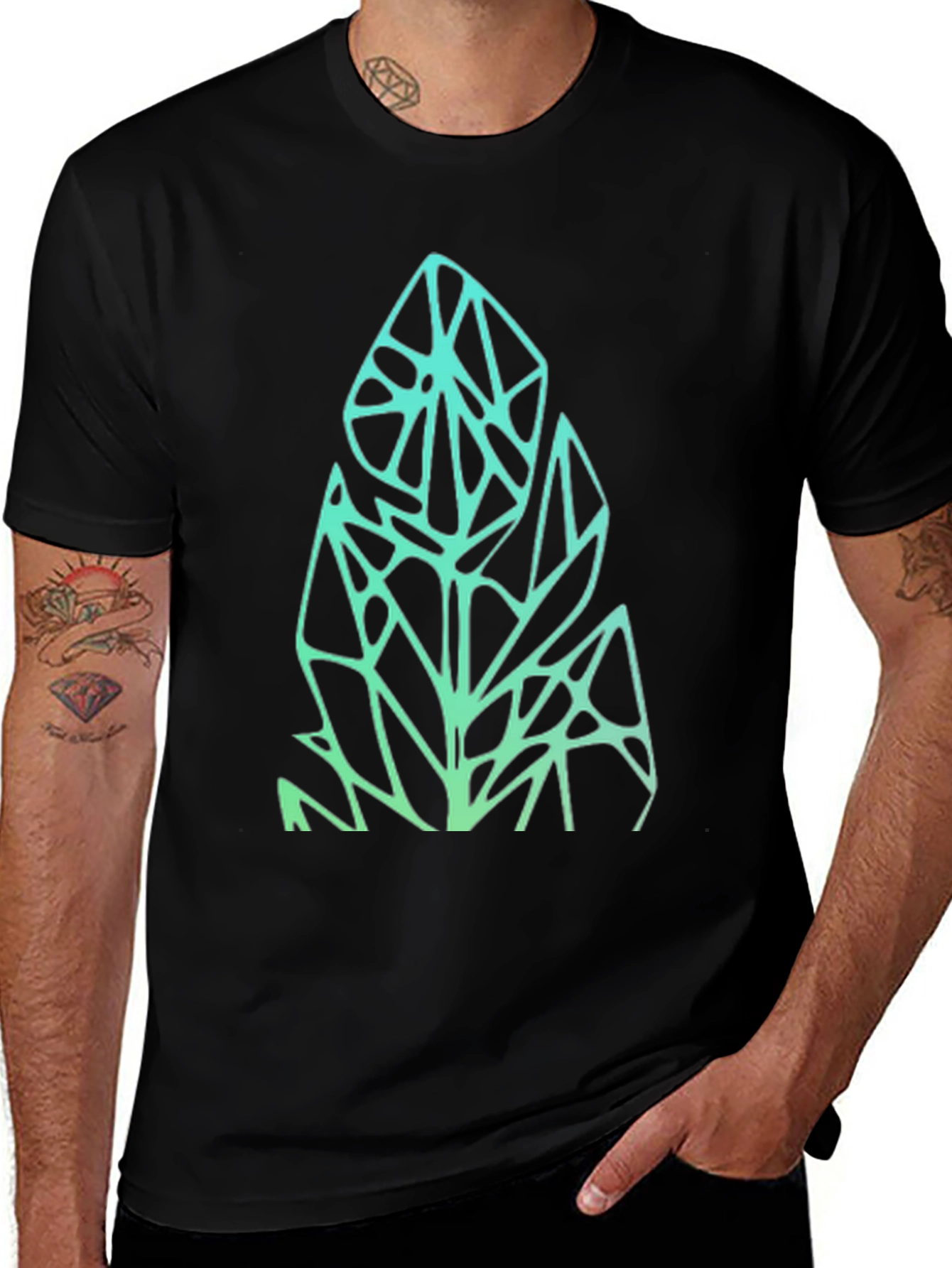 Variant 9 of Geometric Graphic Tee - Modern Art Shirt