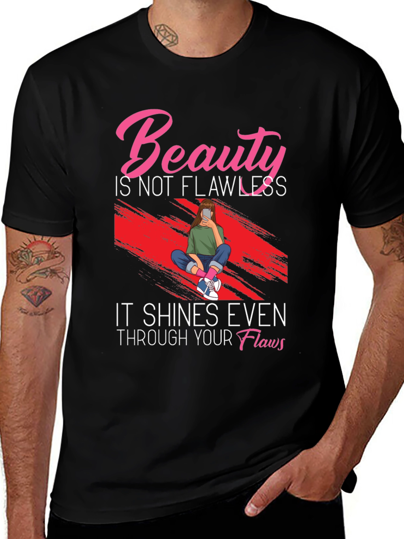 Variant 8 of Beauty Through Flaws Graphic T-Shirt