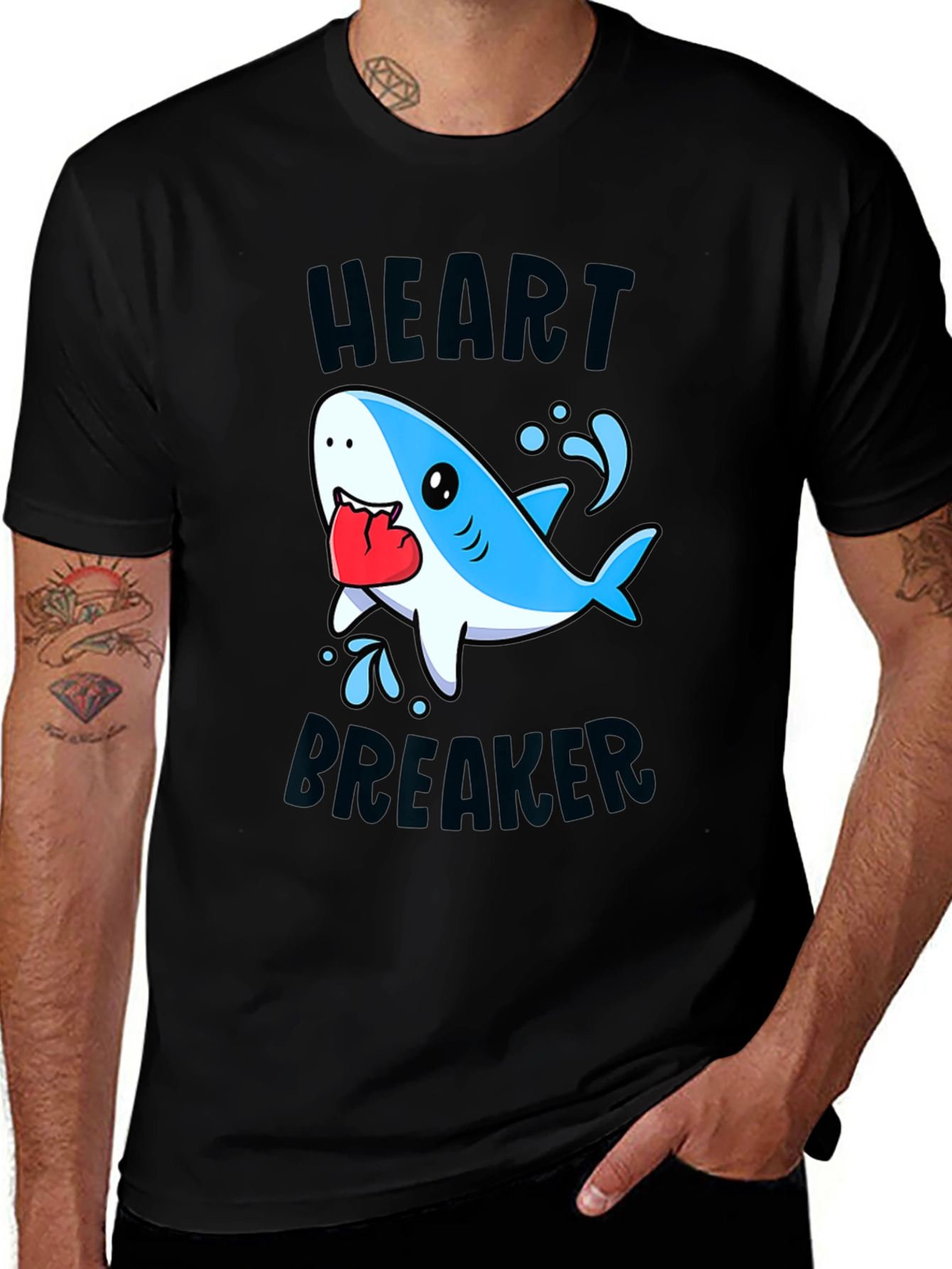 Variant 24 of Heartbreaker Shark Graphic Tee