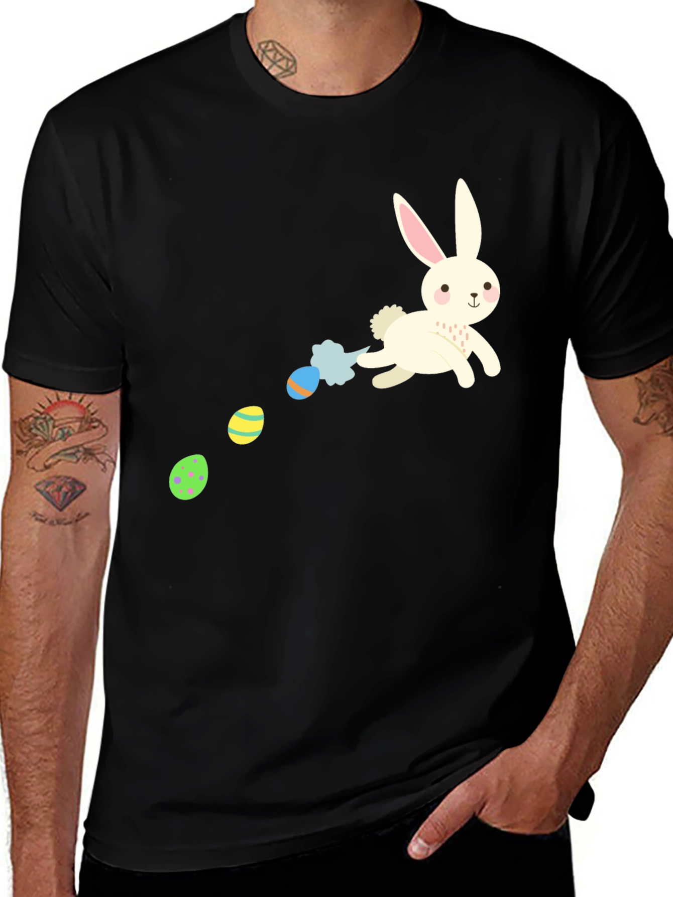 Variant 19 of Easter Bunny T-Shirt - Funny Rabbit Eggs
