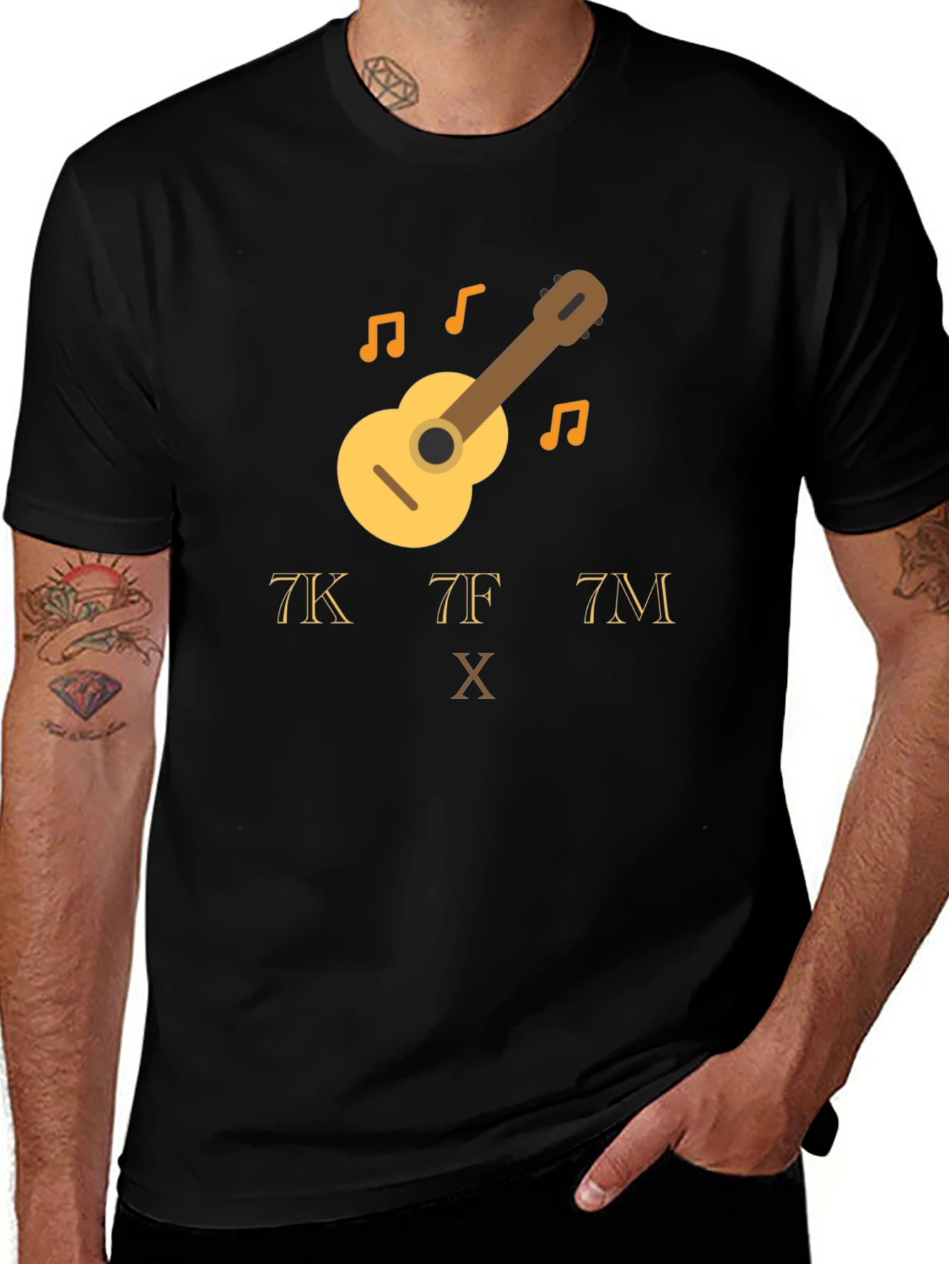 Variant 20 of Guitar Music T-Shirt