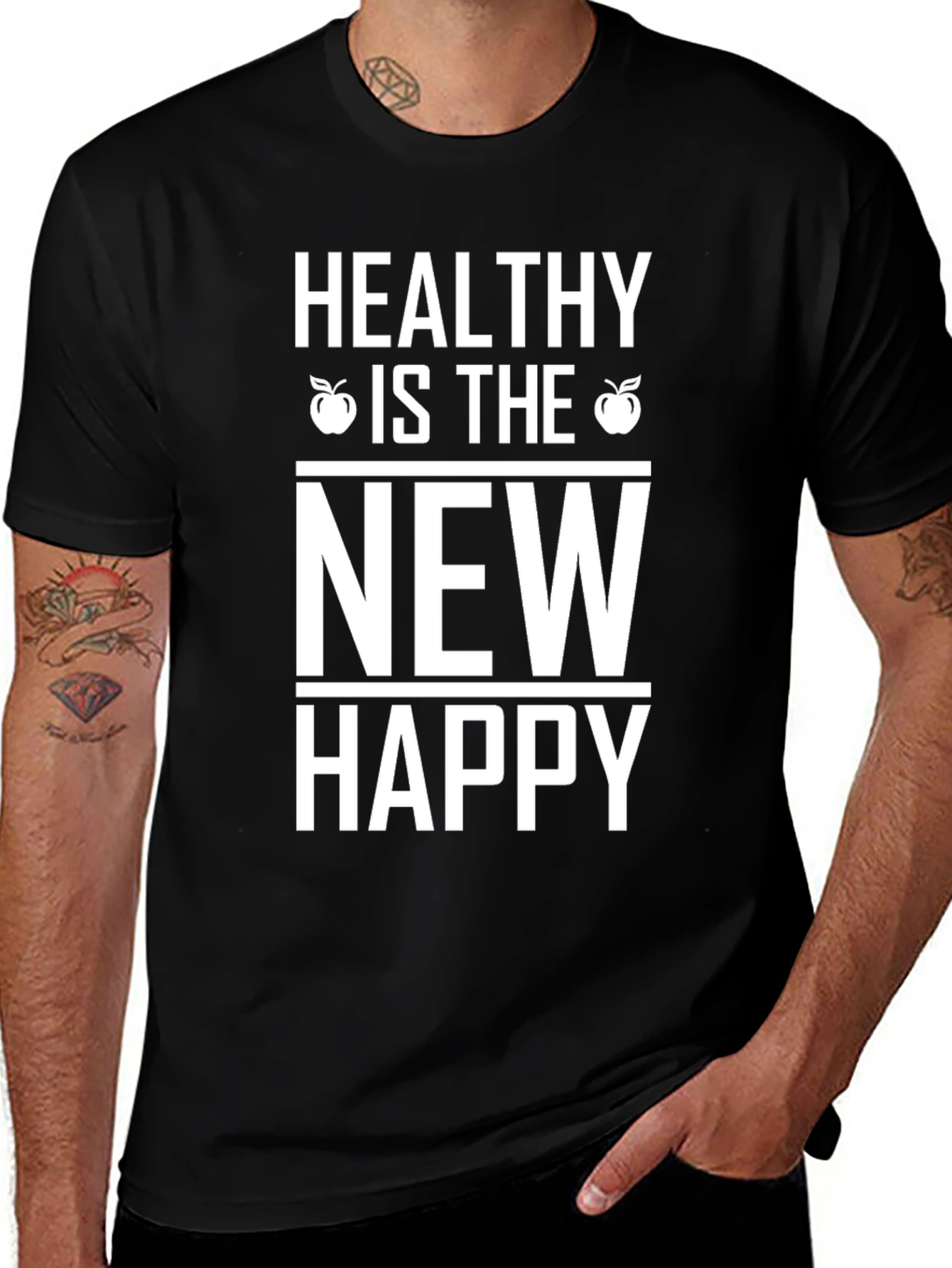 Variant 25 of Healthy is the New Happy Graphic Tee