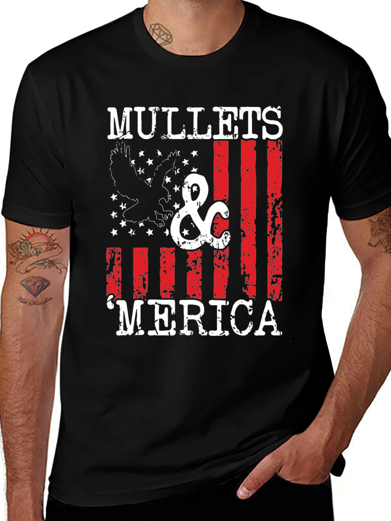 Variant 25 of Mullets & 'Merica Graphic Tee