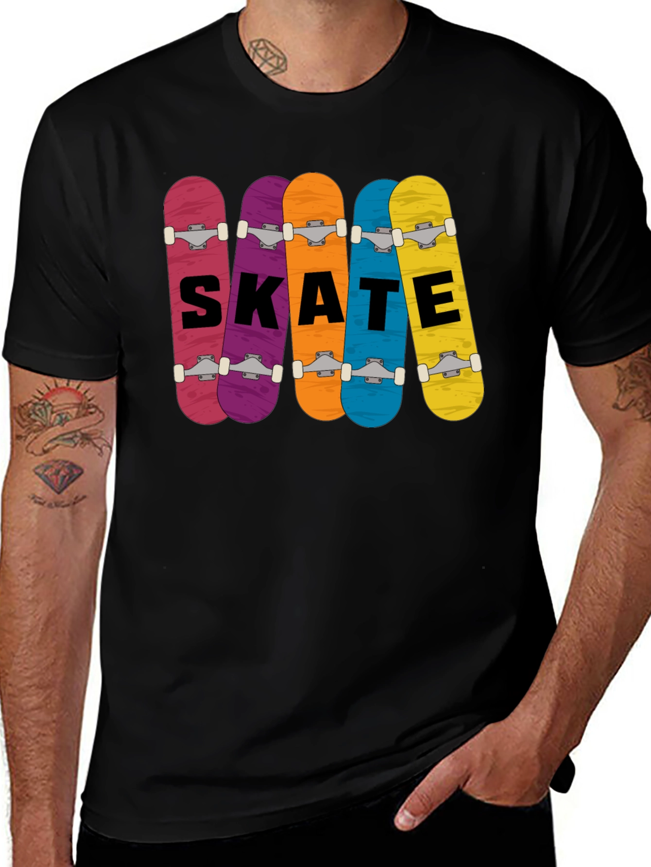 Variant 9 of Skateboards Graphic Print T-Shirt