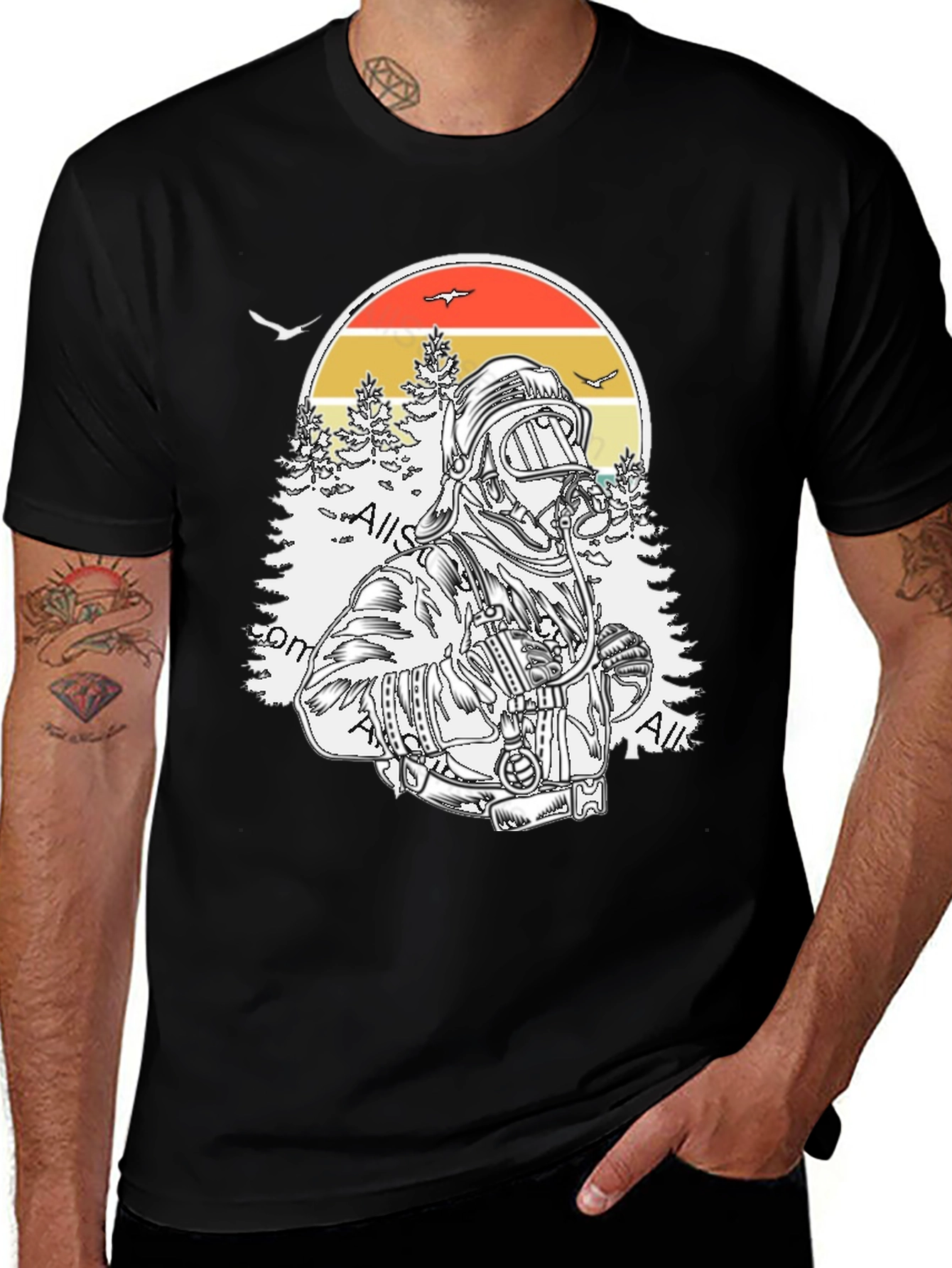 Variant 2 of Firefighter Graphic T-Shirt