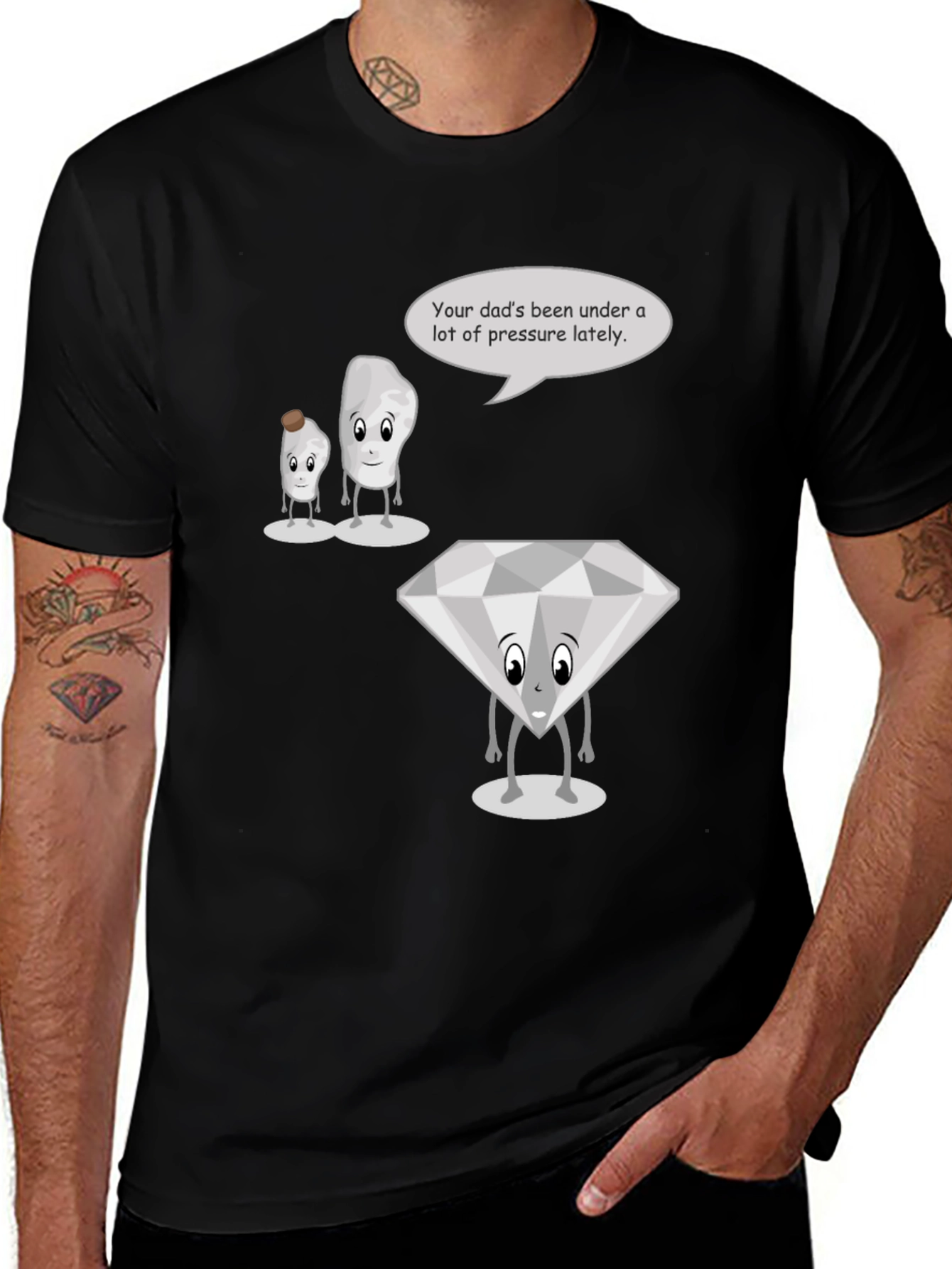 Variant 25 of Pressure Makes Diamonds T-Shirt