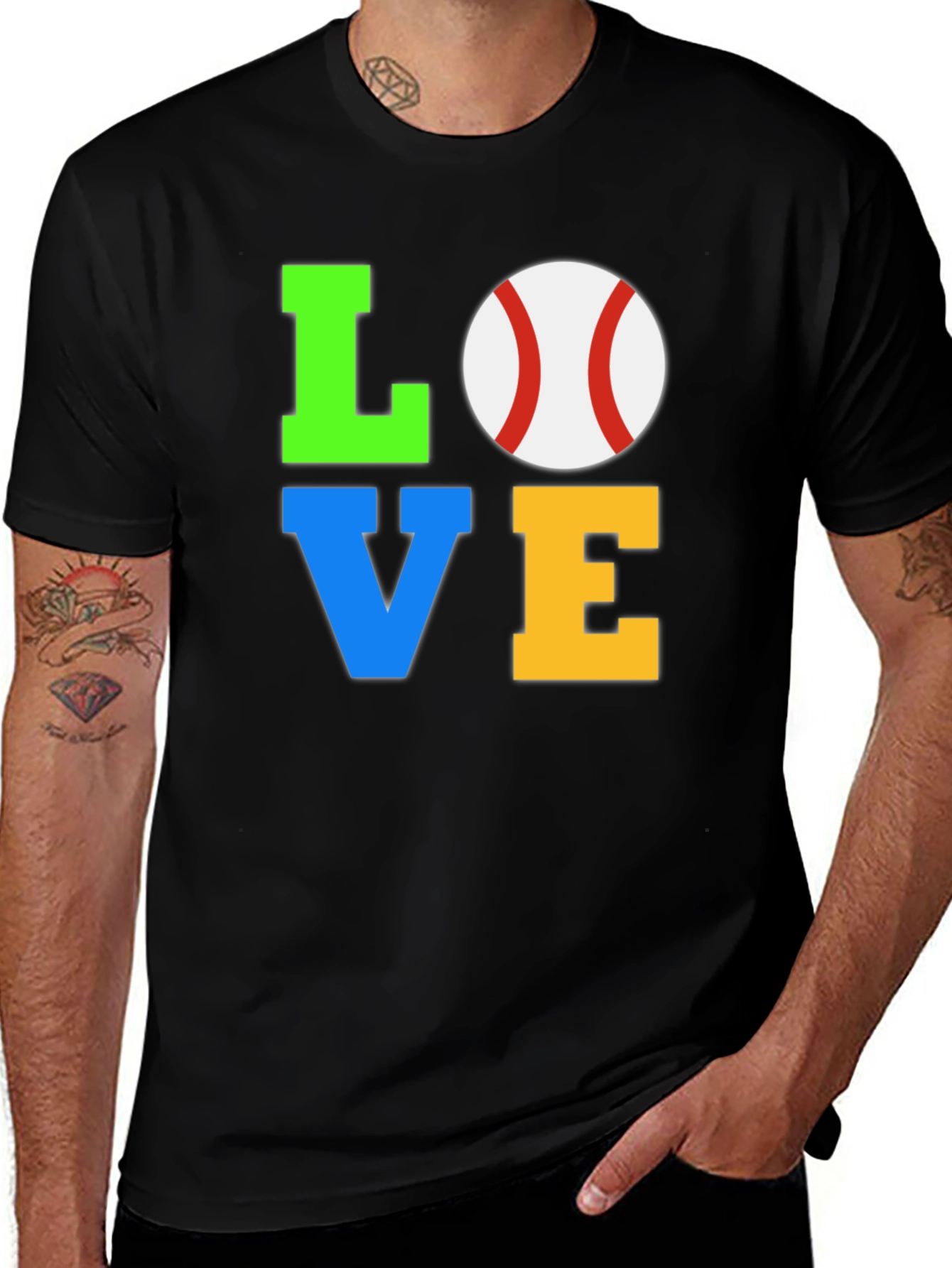 Variant 27 of Baseball Love Graphic T-Shirt