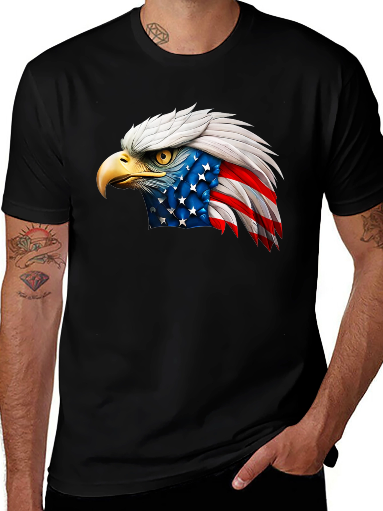Variant 13 of American Eagle Flag Graphic T-Shirt