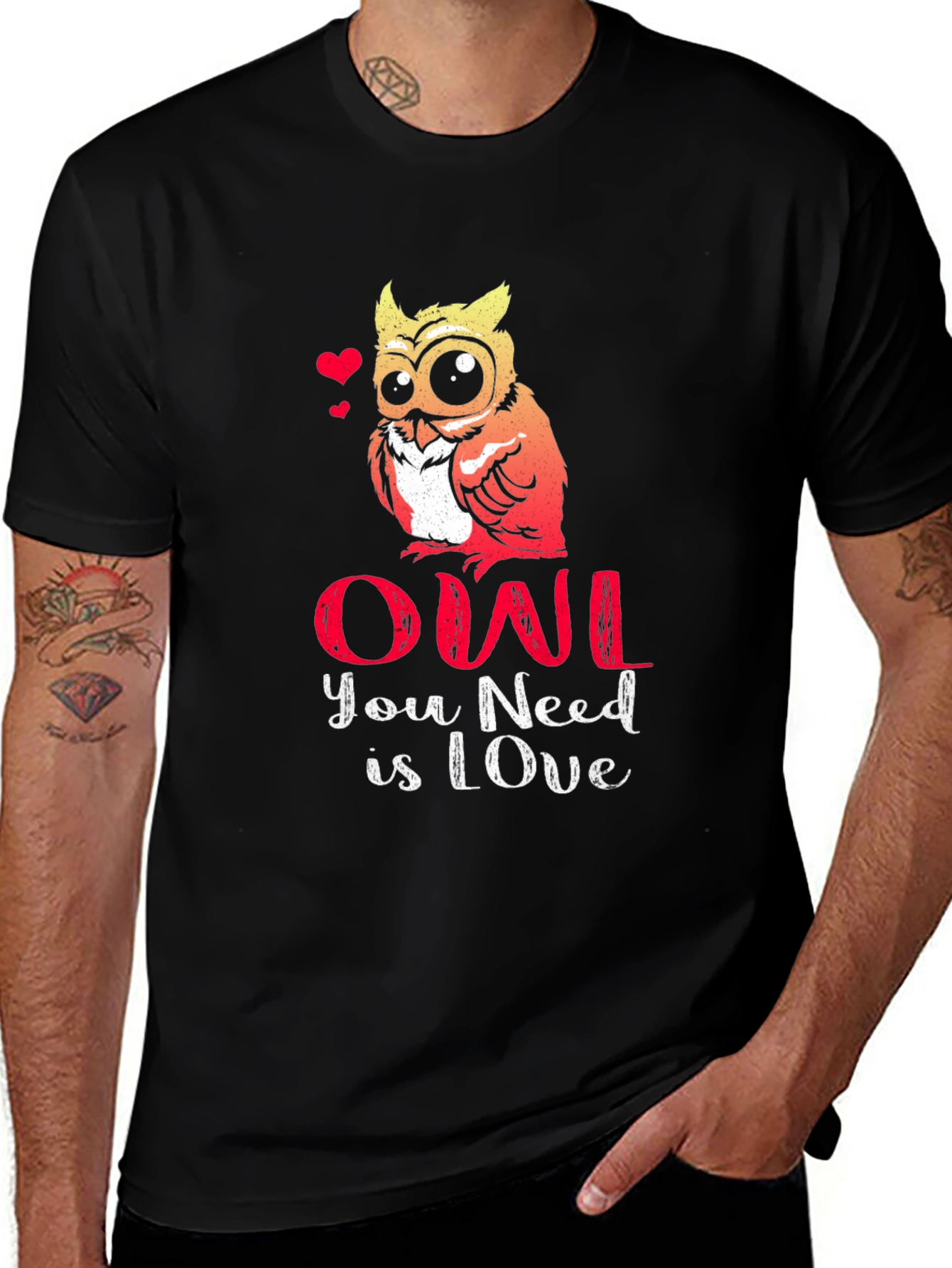 Variant 27 of Owl You Need is Love Graphic Tee