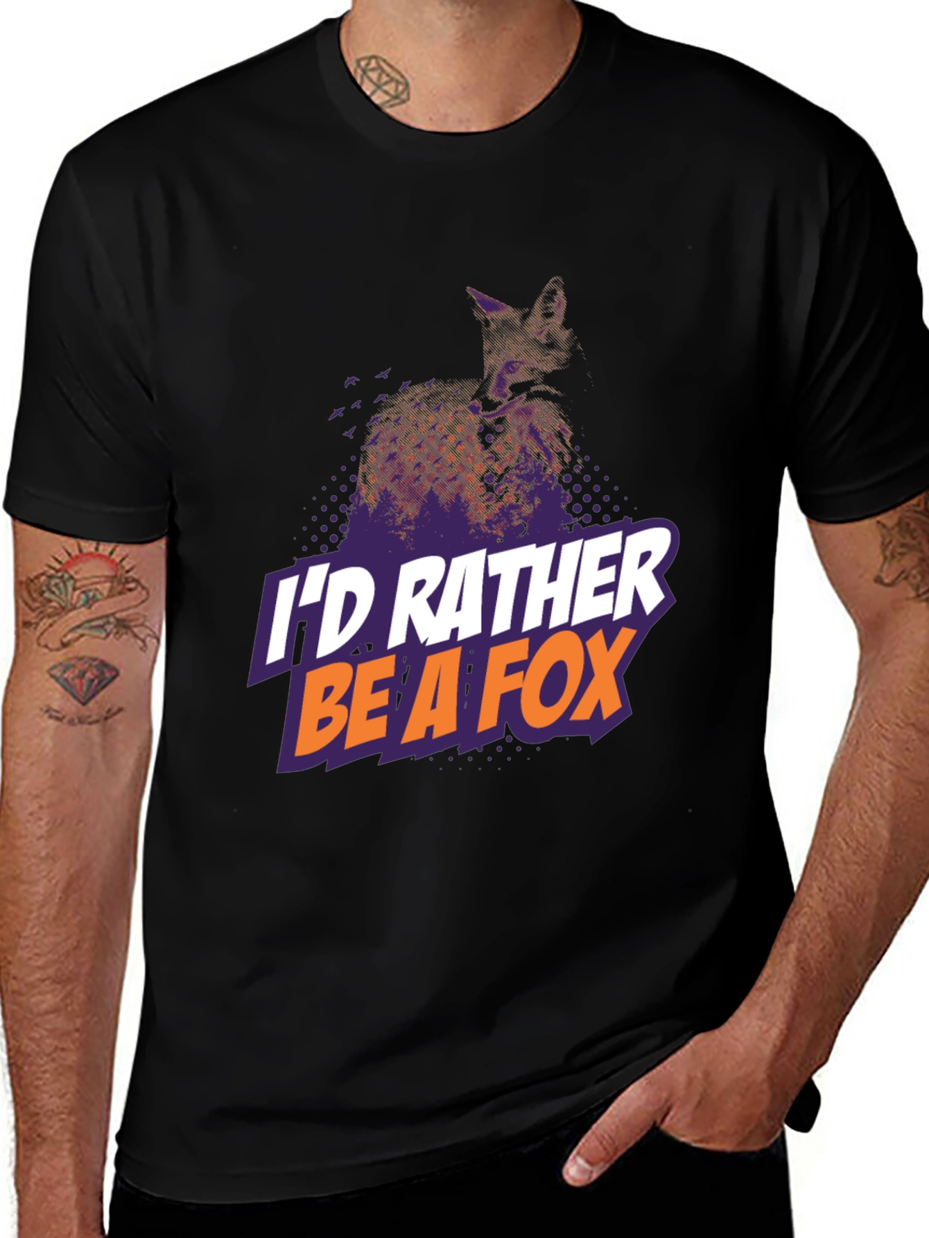 Variant 9 of I'd Rather Be A Fox Graphic Tee