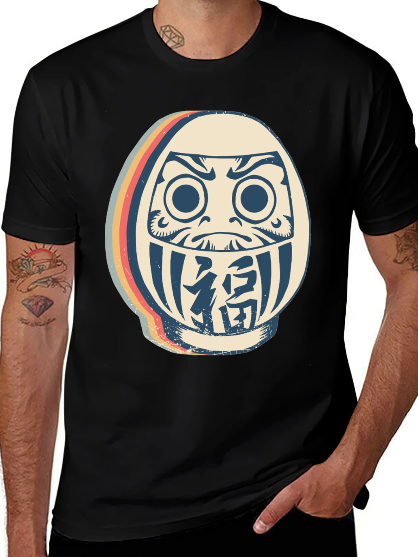 Variant 12 of Retro Daruma Doll Graphic Tee