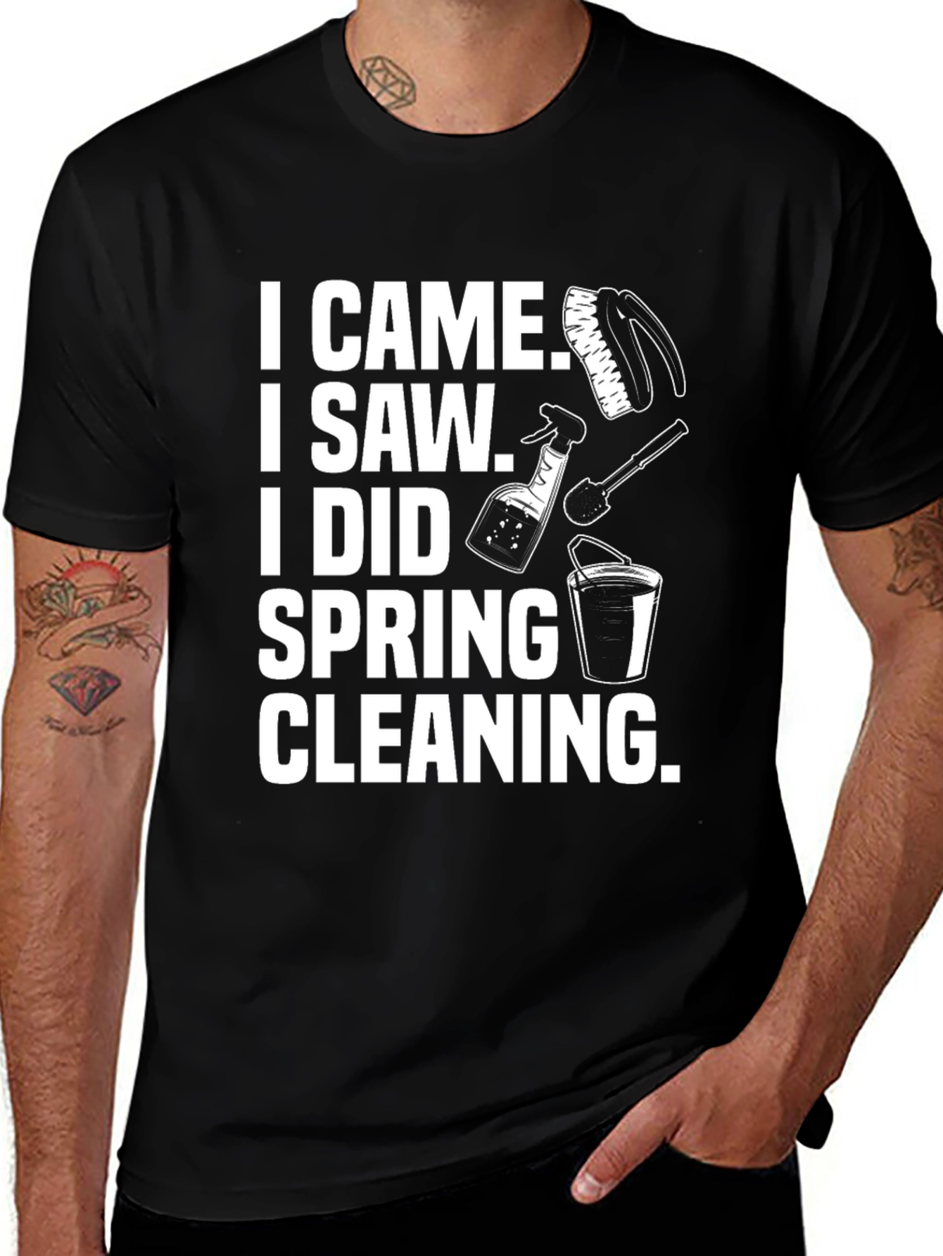 Variant 22 of I Came I Saw I Did Spring Cleaning T-Shirt