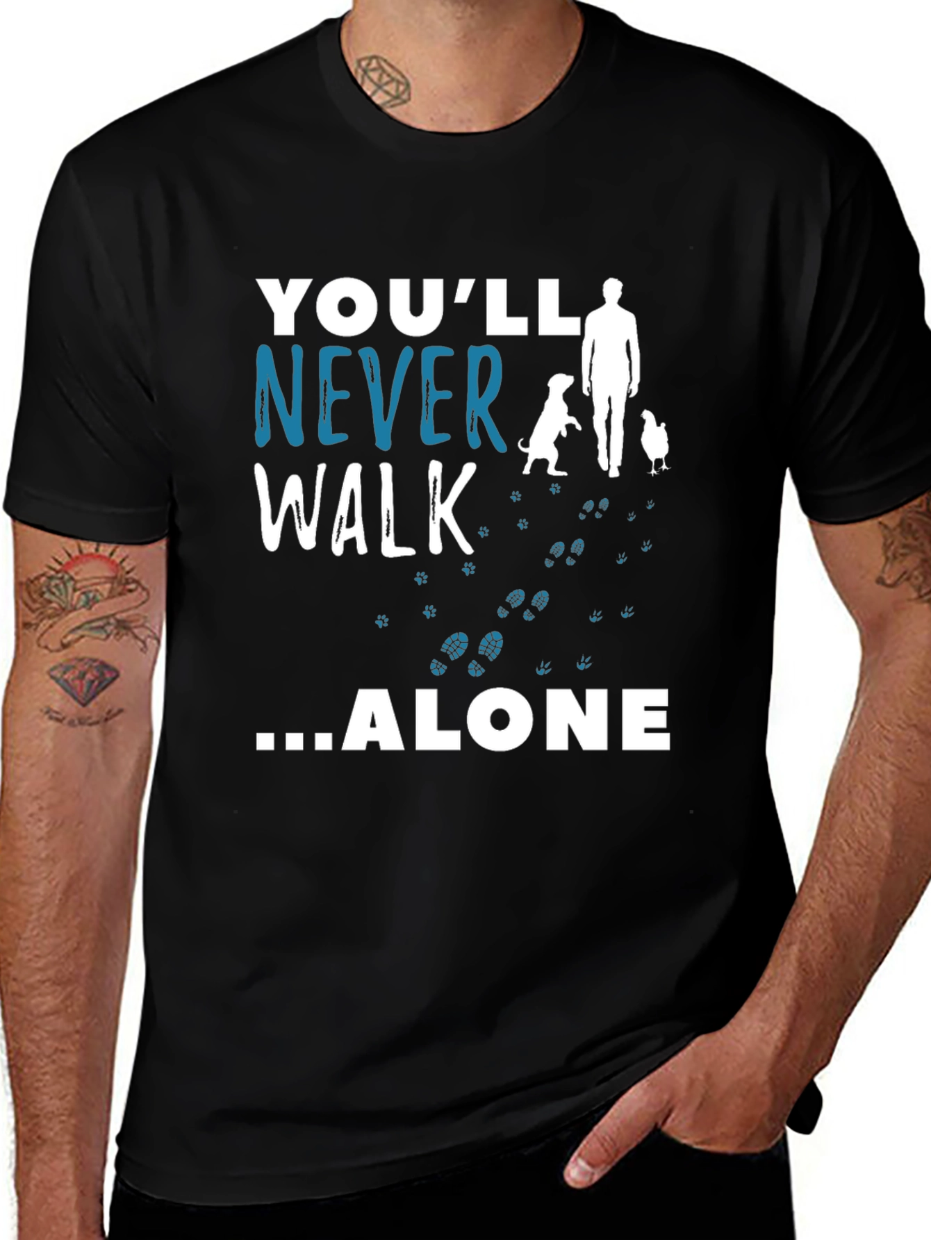 Variant 19 of Never Walk Alone Graphic T-Shirt
