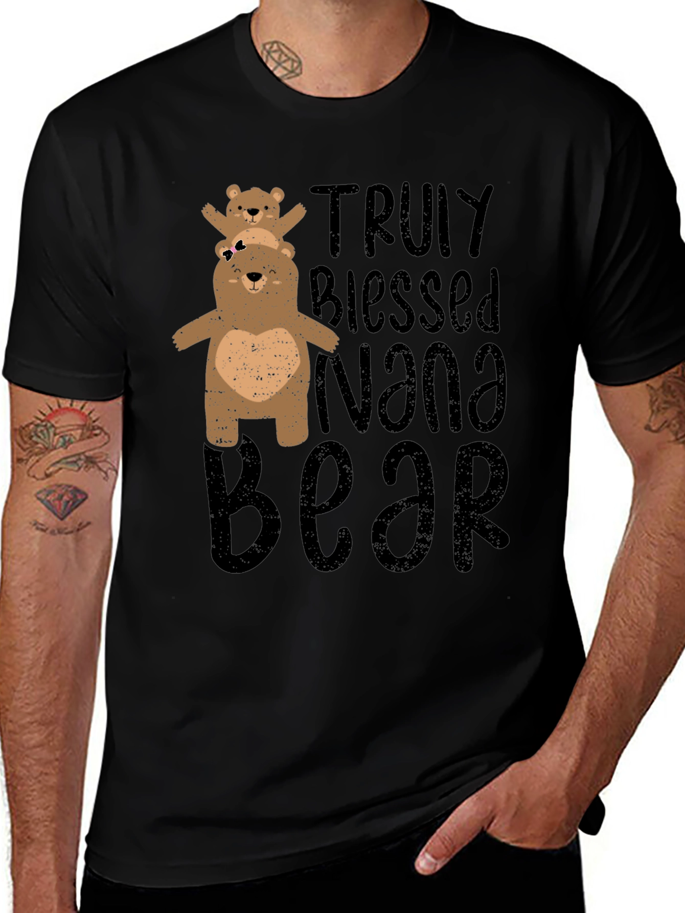 Nana Bear Graphic Tee - Truly Blessed Design