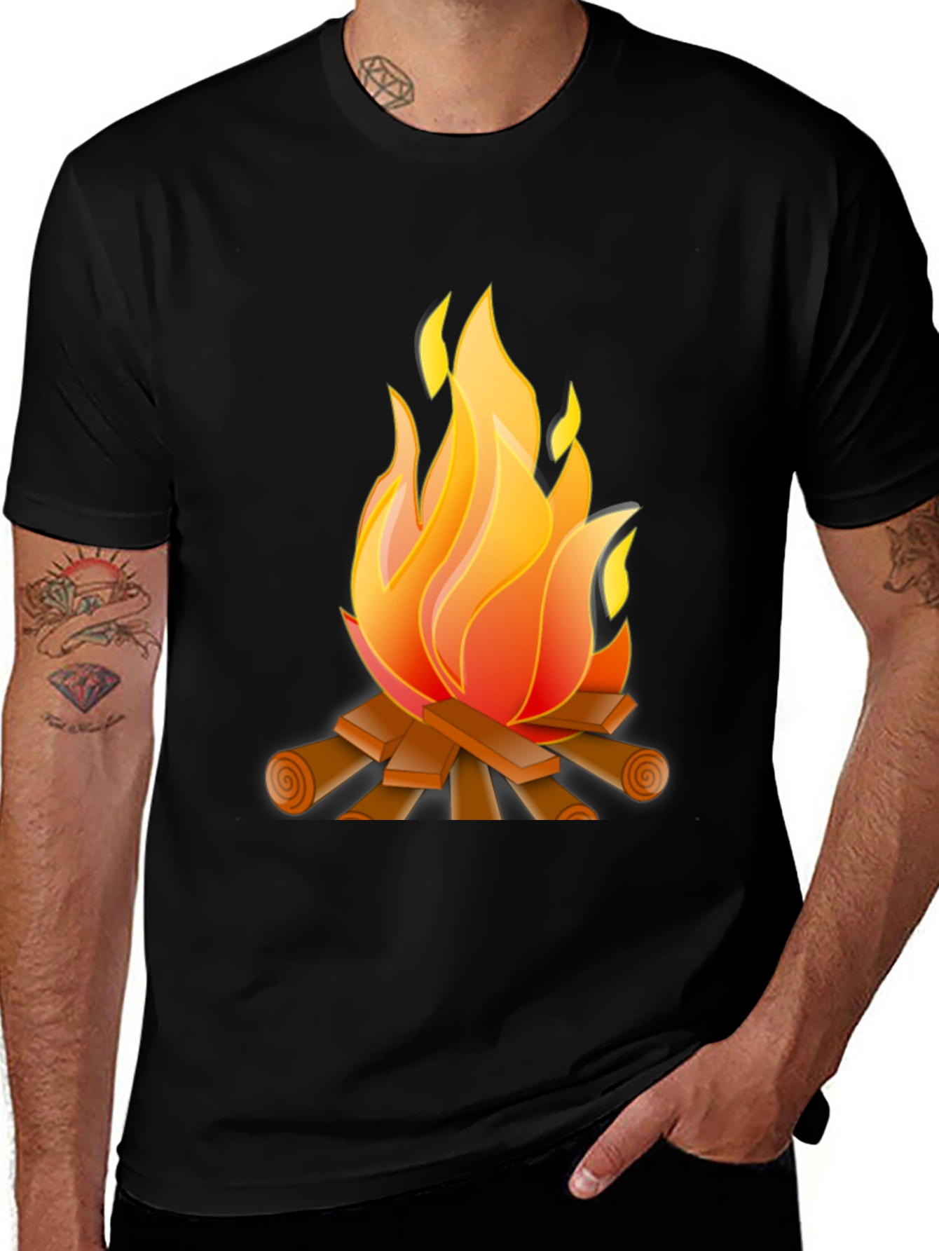 Variant 25 of Campfire Graphic Tee - Cozy Style