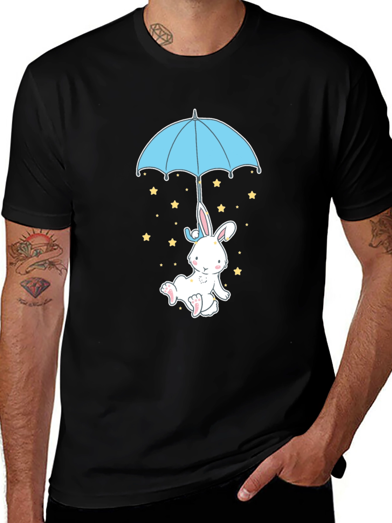 Variant 21 of Cute Bunny Umbrella T-Shirt