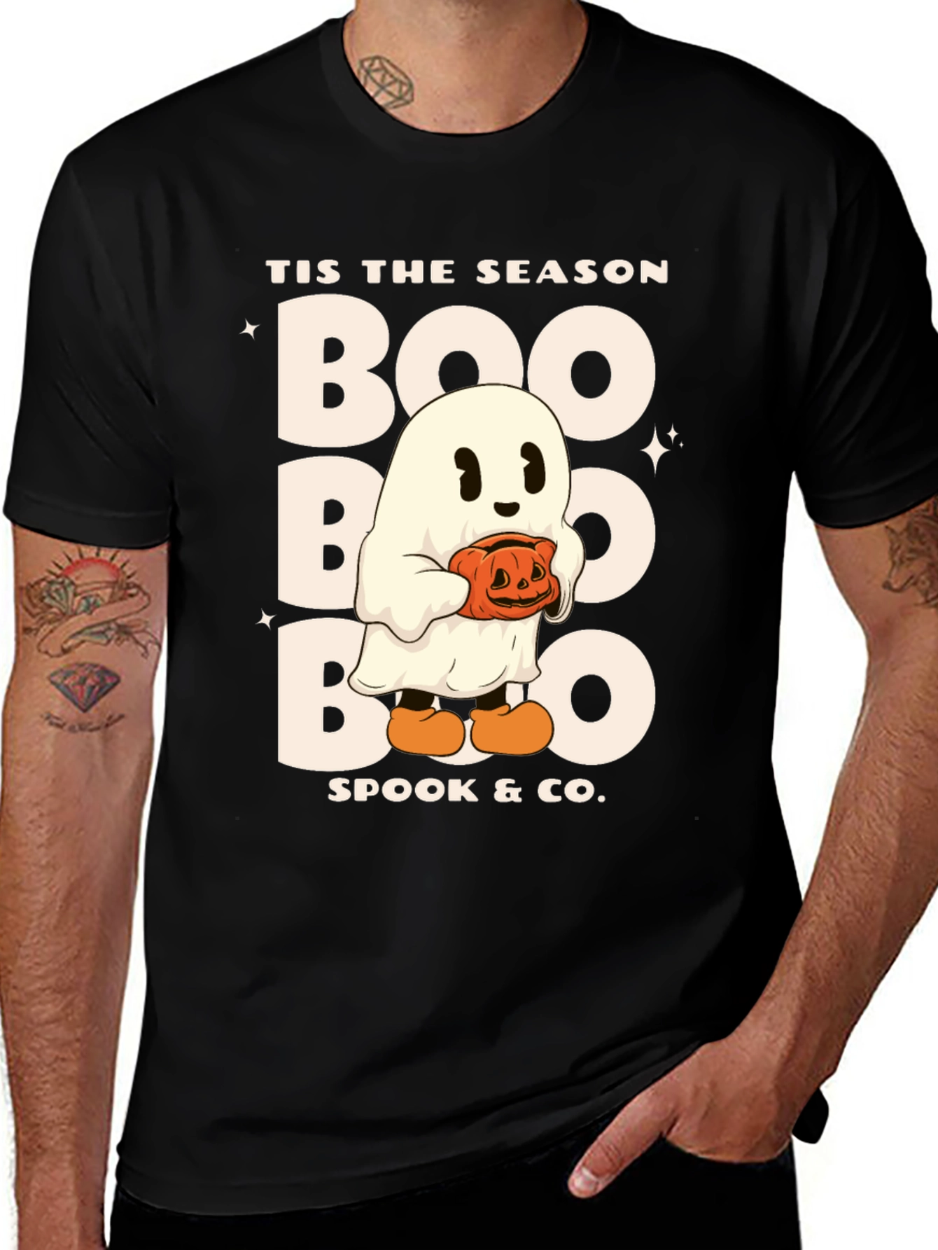 Variant 6 of Tis The Season Boo Ghost Halloween T-Shirt
