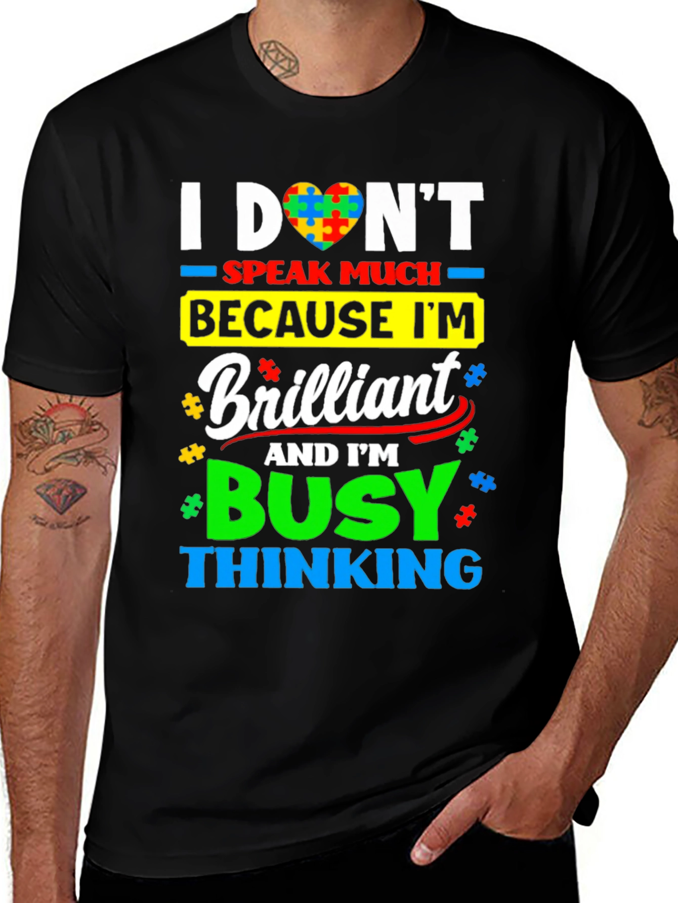 Autism Awareness T-Shirt: I Don't Speak Much