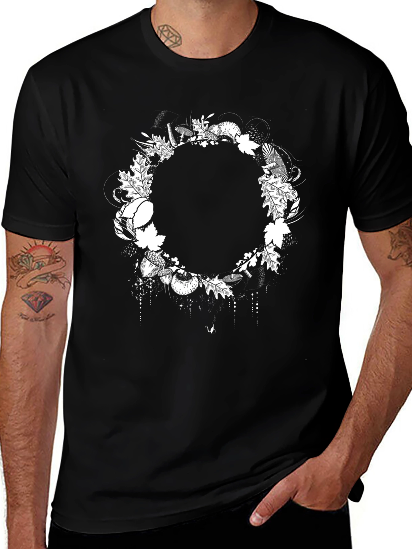 Variant 23 of Nature Wreath Graphic T-Shirt