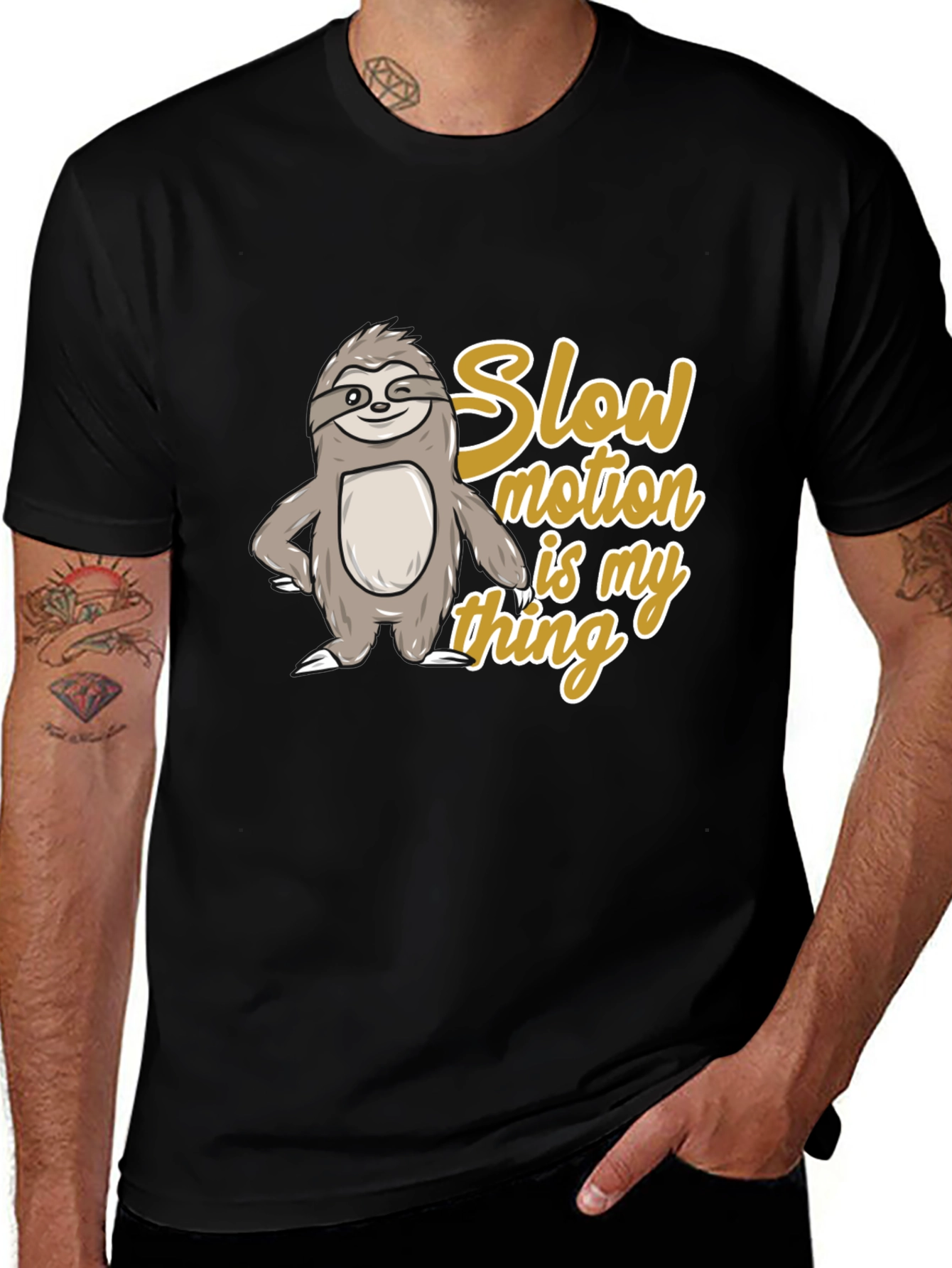 Variant 13 of Slow Motion Sloth T-Shirt: Funny Animal Tee