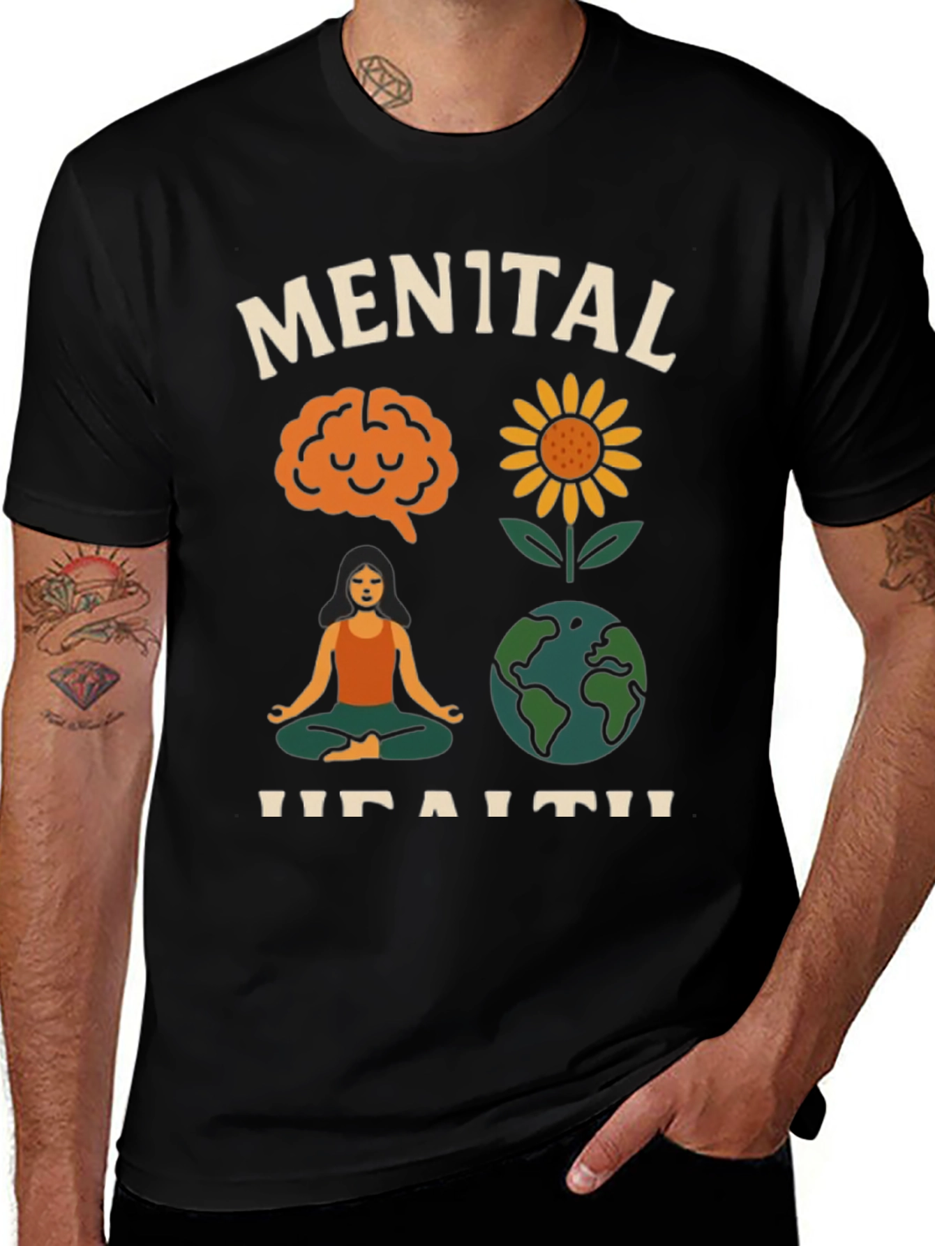 Variant 10 of Mental Health Awareness Graphic T-Shirt