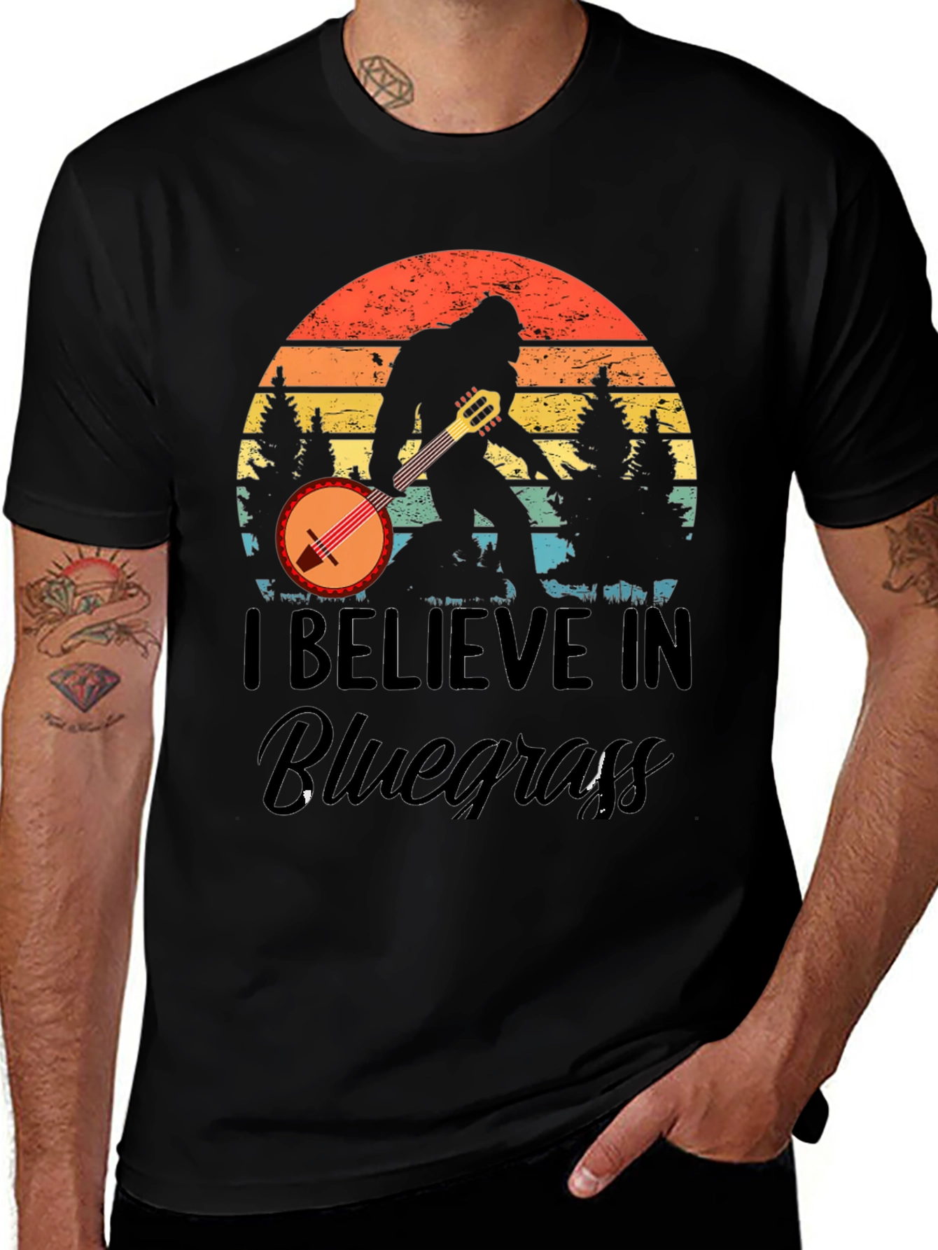 Variant 13 of Bluegrass Bigfoot Graphic T-Shirt