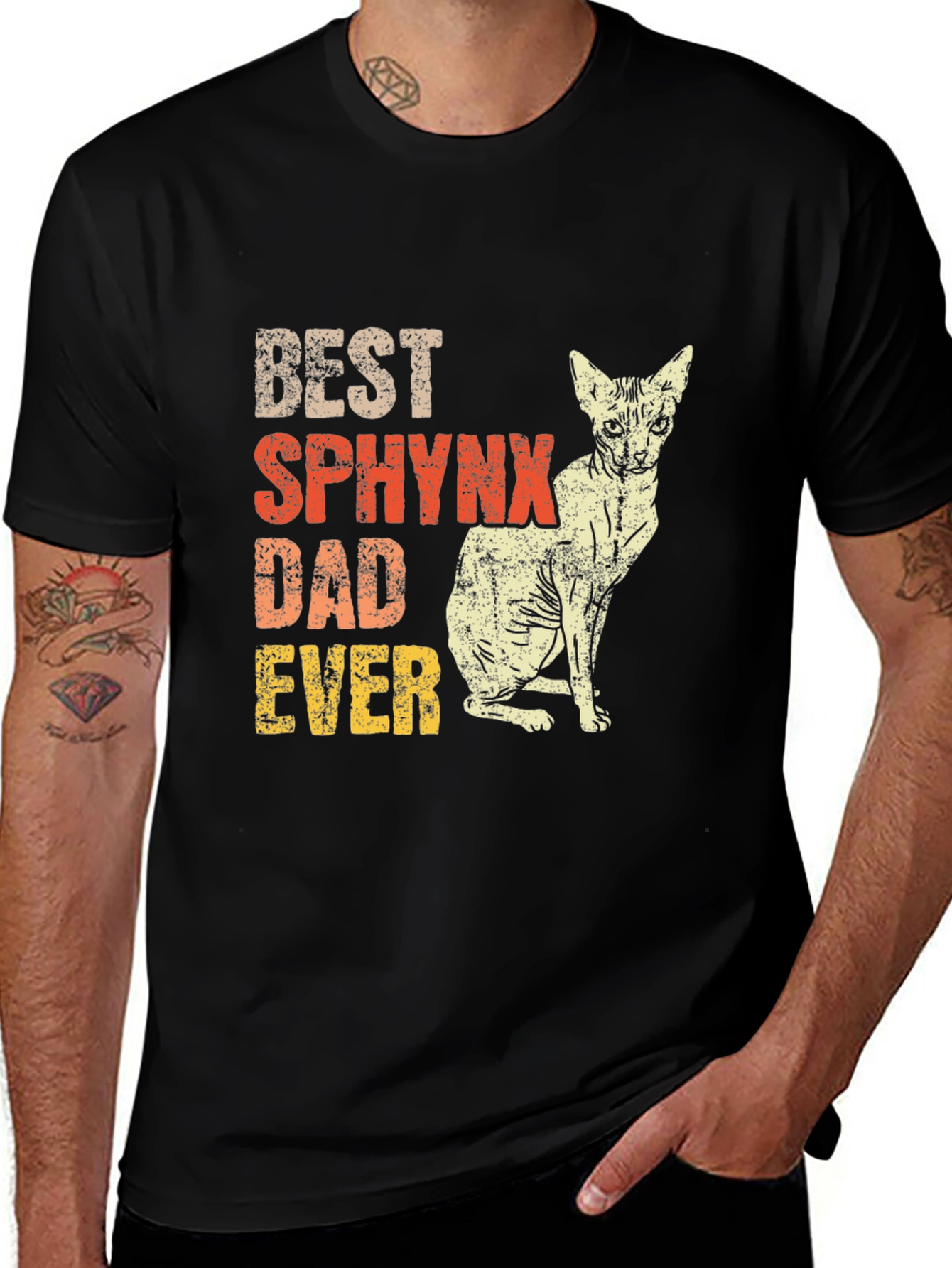 Variant 12 of Best Sphynx Dad Ever T-Shirt