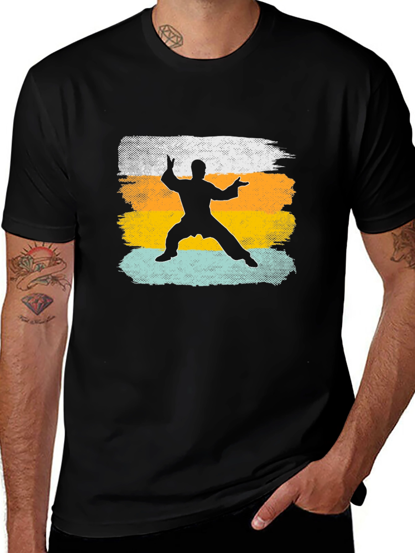 Variant 3 of Tai Chi Silhouette T-Shirt