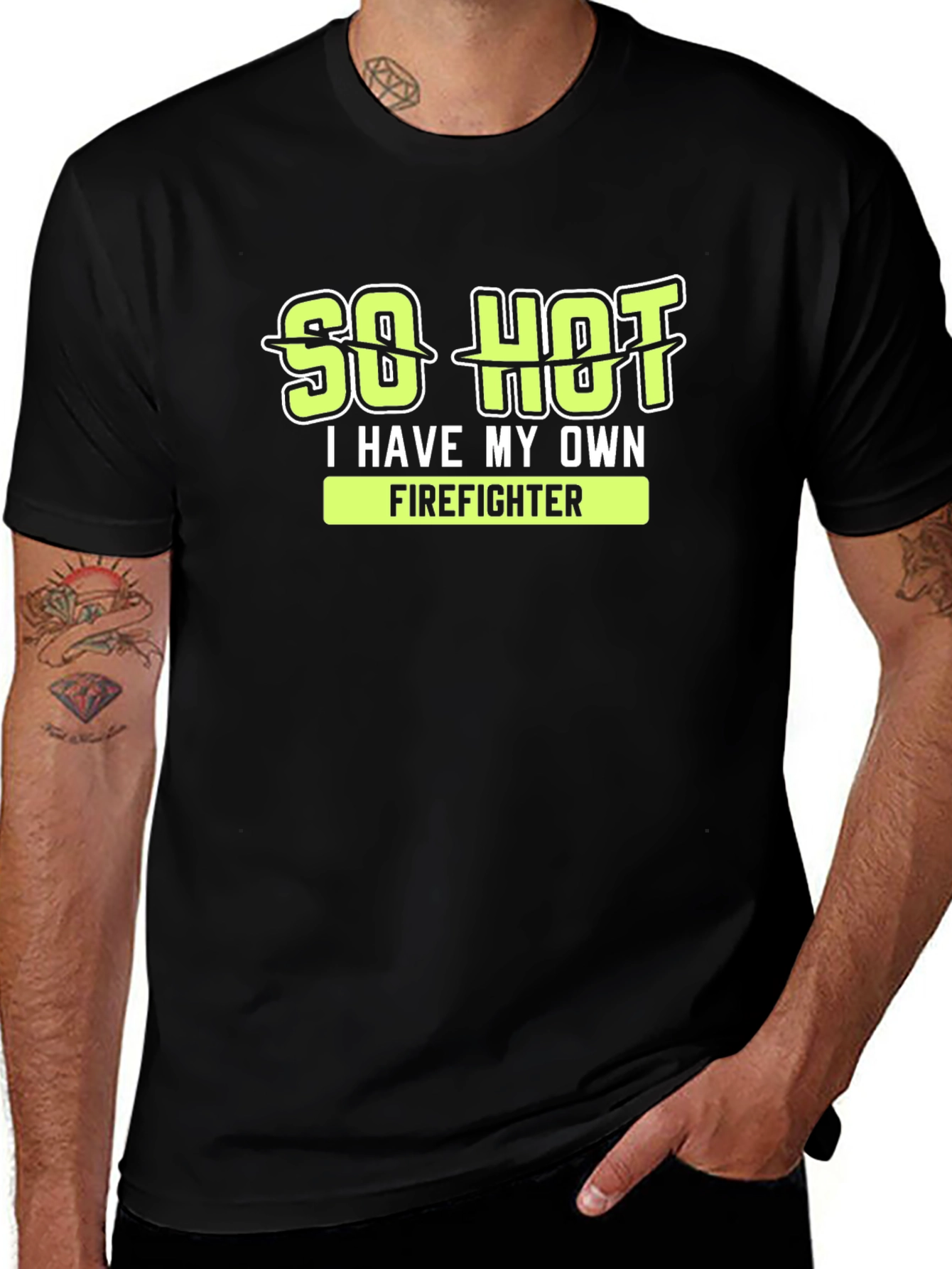 Variant 19 of So Hot I Have My Own Firefighter Graphic T-Shirt