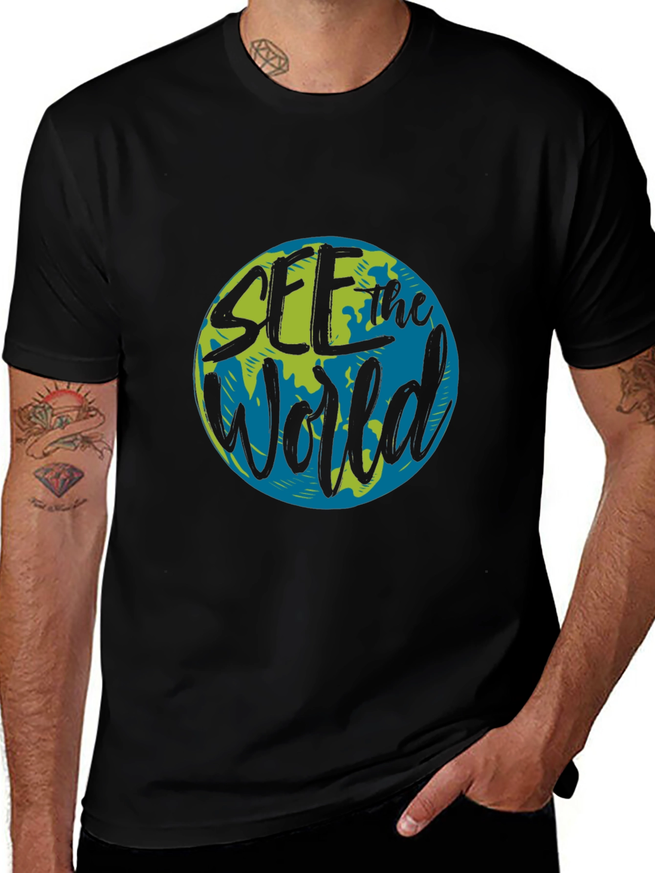 Variant 17 of See the World Graphic T-Shirt