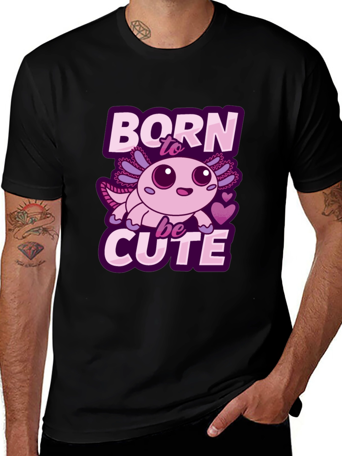 Variant 7 of Born To Be Cute Axolotl T-Shirt