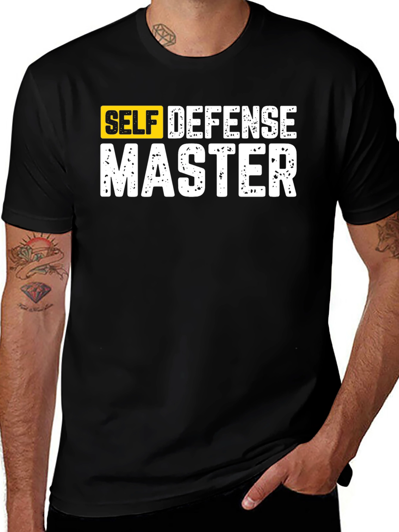 Variant 16 of Self Defense Master Black T-Shirt