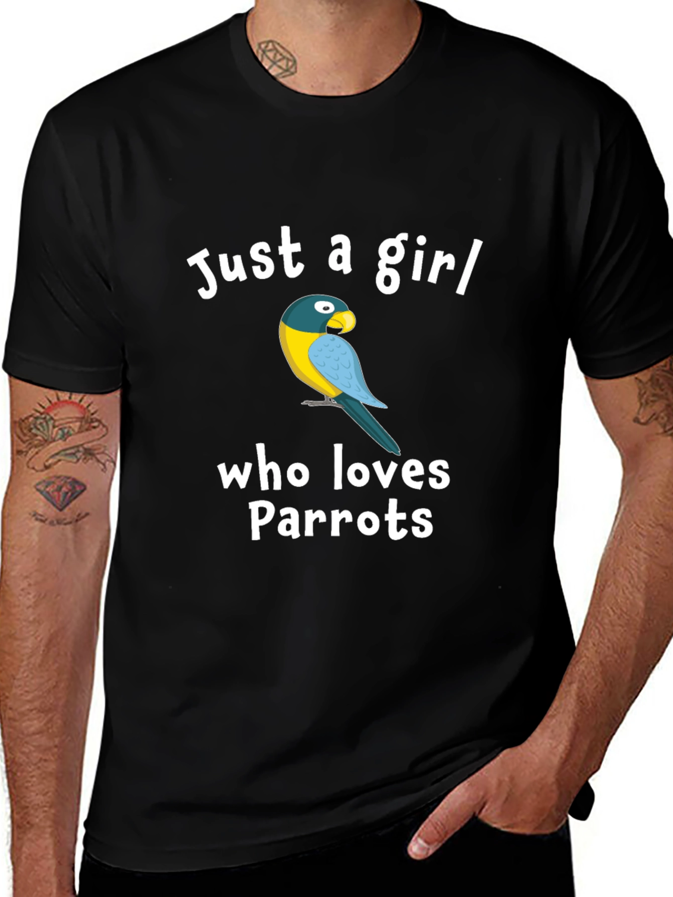 Variant 6 of Just a Girl Who Loves Parrots T-Shirt