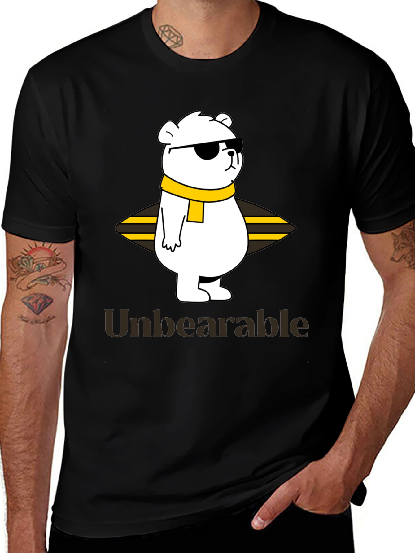 Variant 17 of Unbearable Bear Graphic T-Shirt