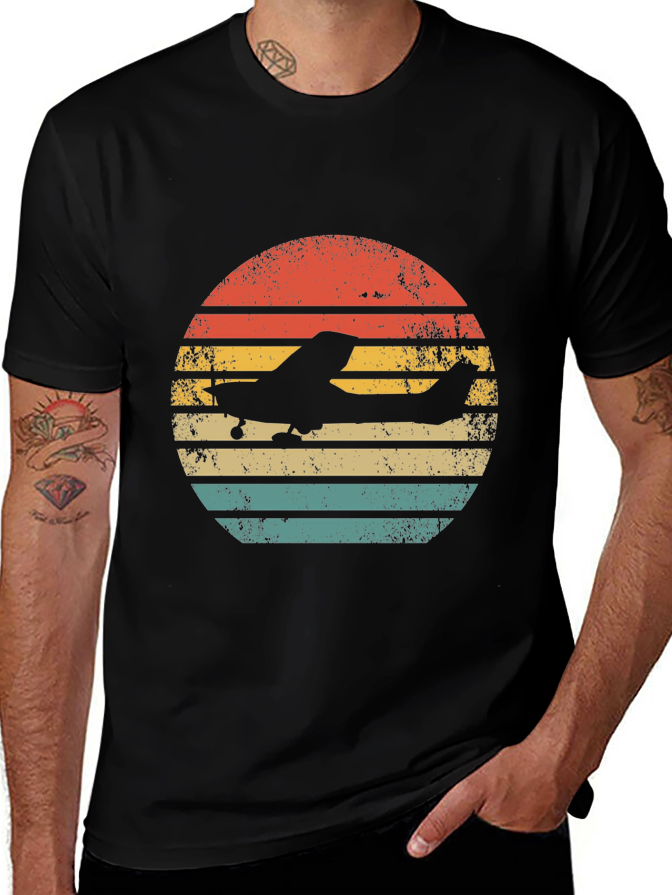 Variant 17 of Vintage Airplane T-Shirt - Pilot Gift