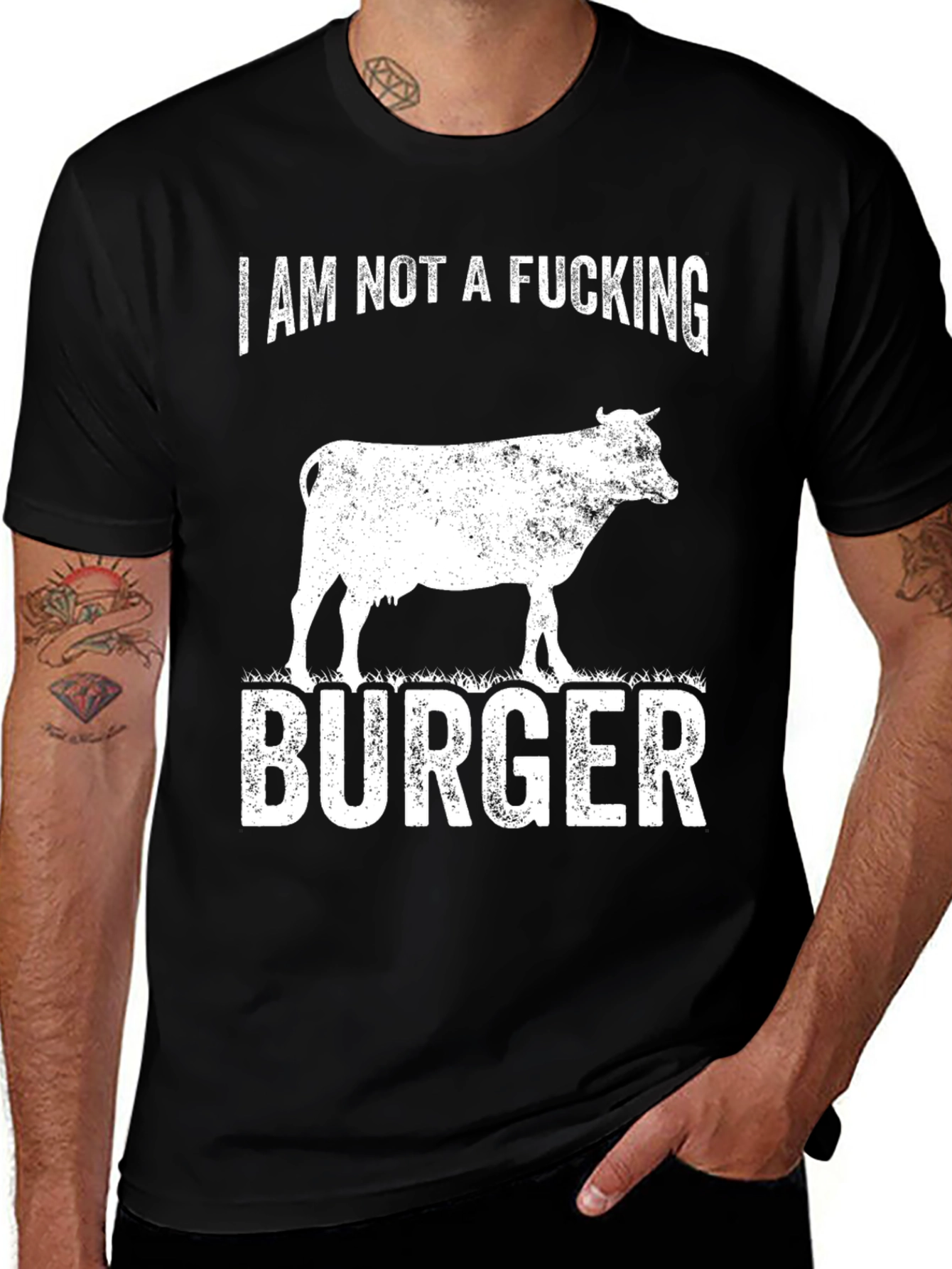 Variant 19 of I Am Not A F*cking Burger Graphic Tee