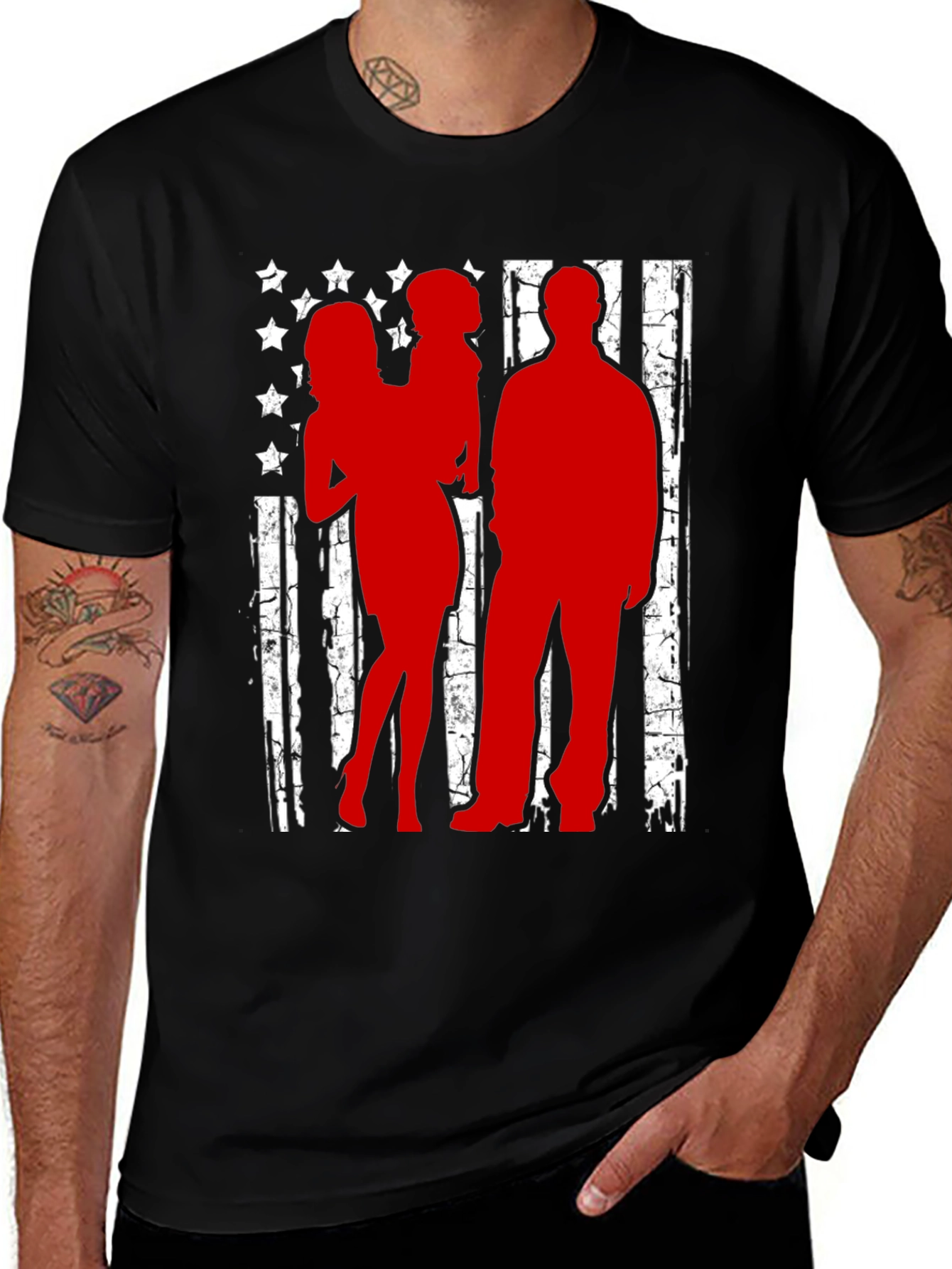 Variant 14 of American Family Silhouette T-Shirt