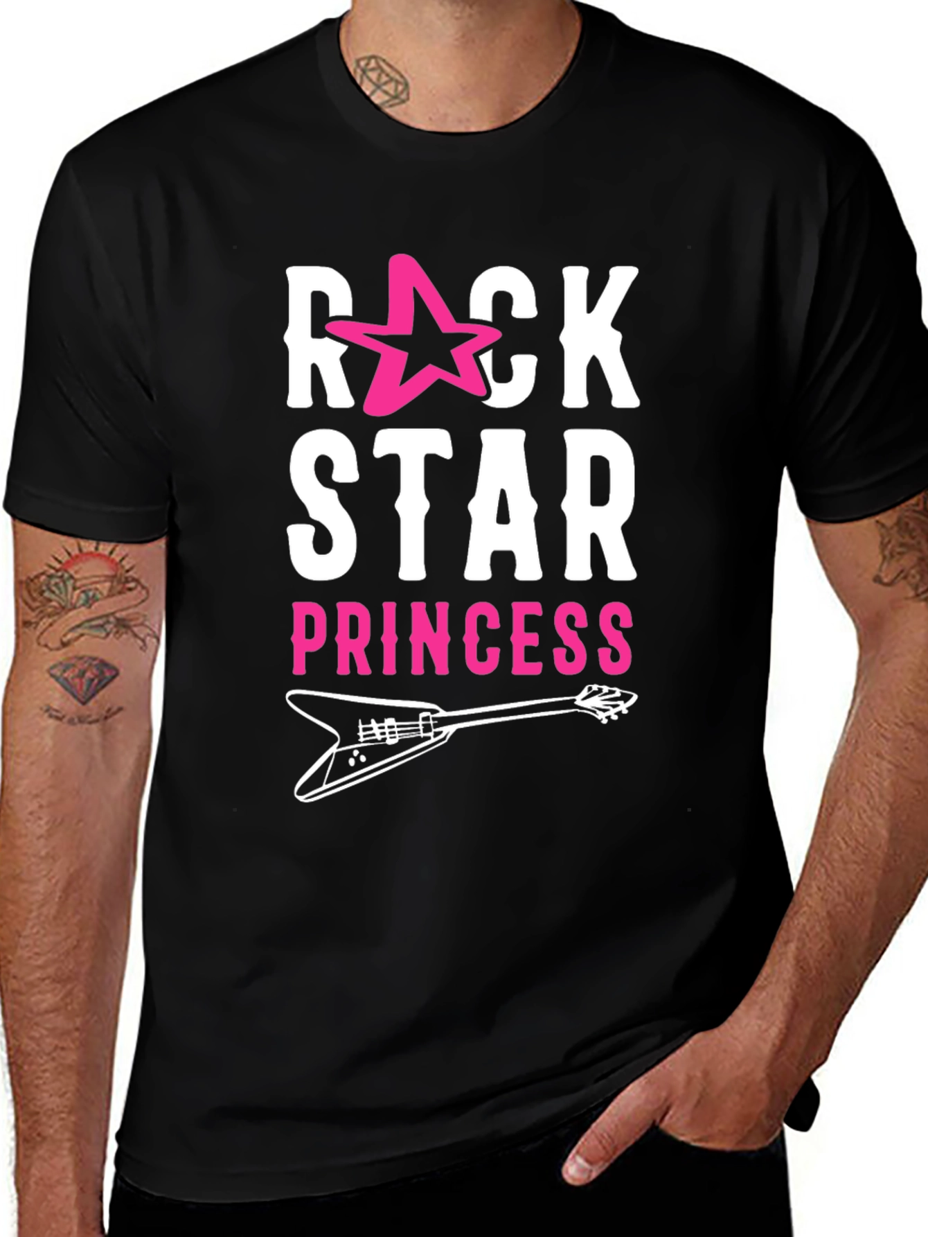 Variant 6 of Rock Star Princess T-Shirt - Black