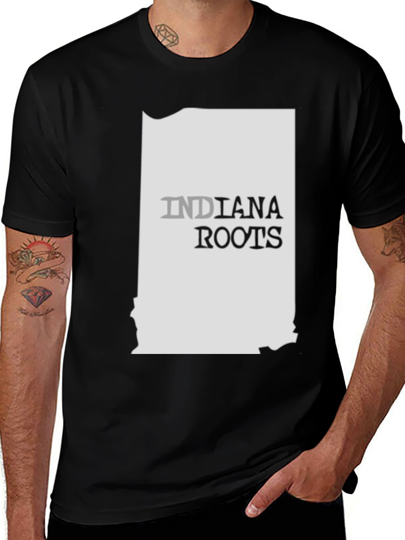 Indiana Roots Graphic Tee - Black