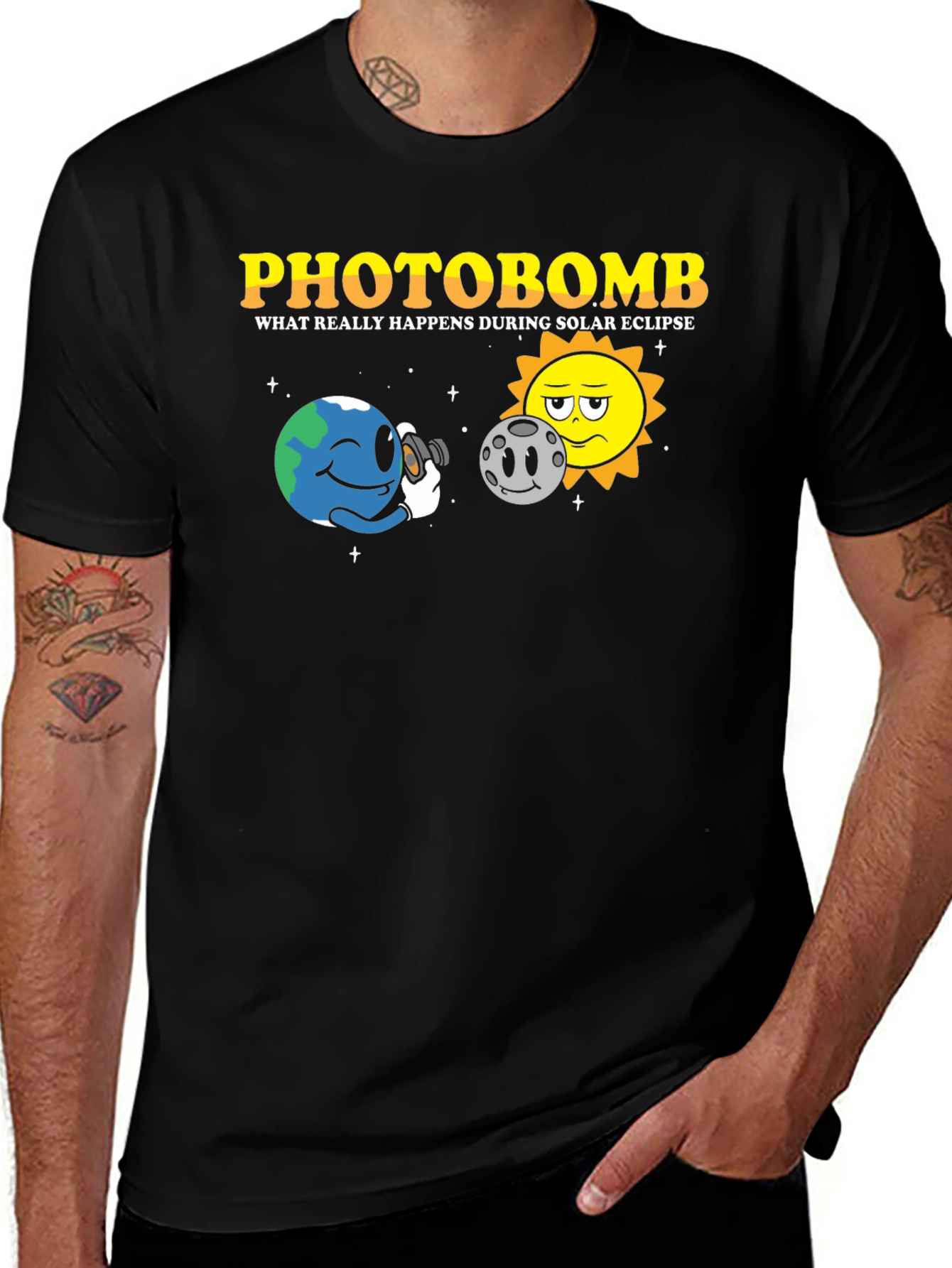 Variant 9 of Photobomb Solar Eclipse Graphic T-Shirt