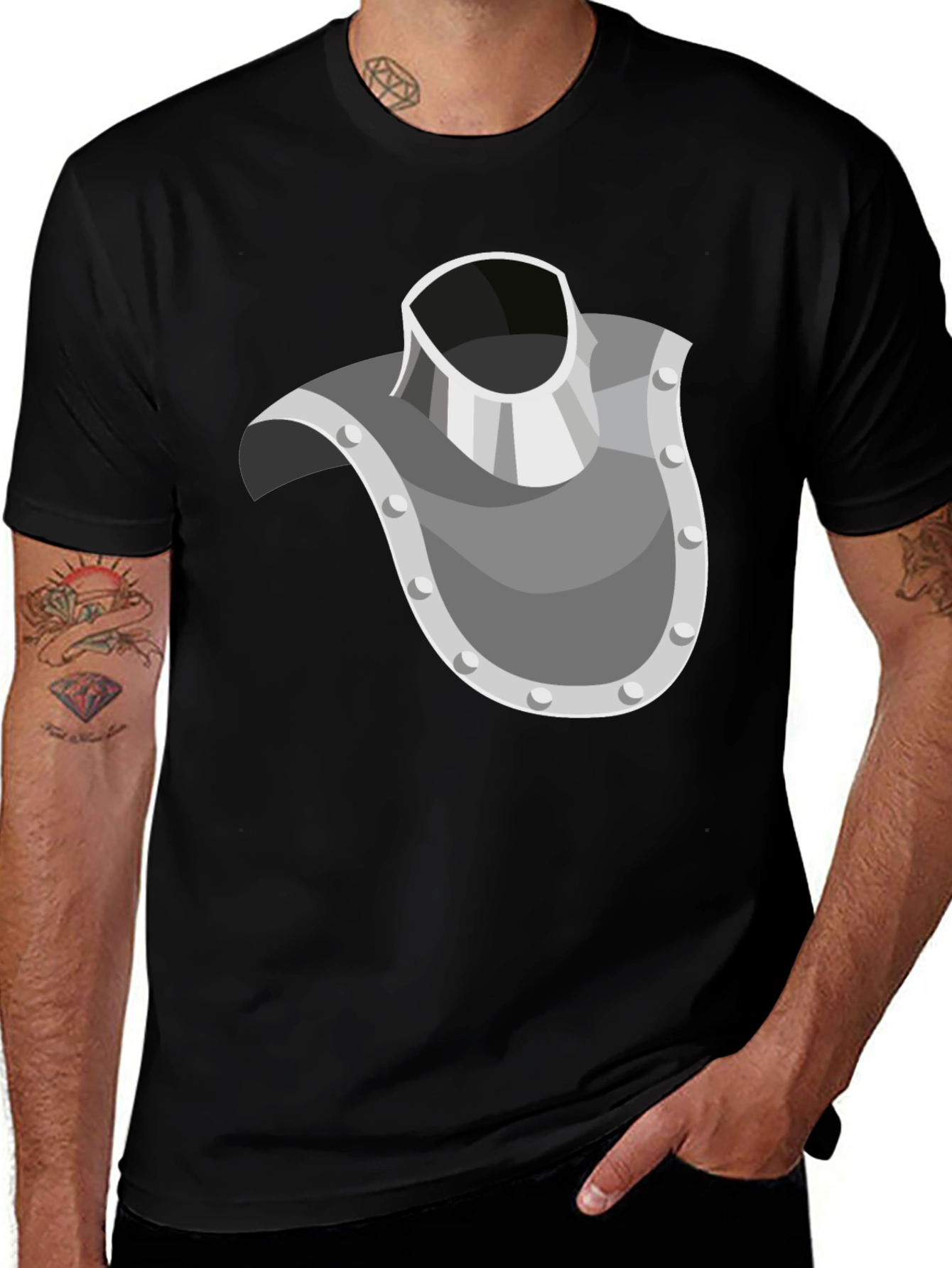 Knight Armor T-Shirt - Costume Tee - Novelty Graphic