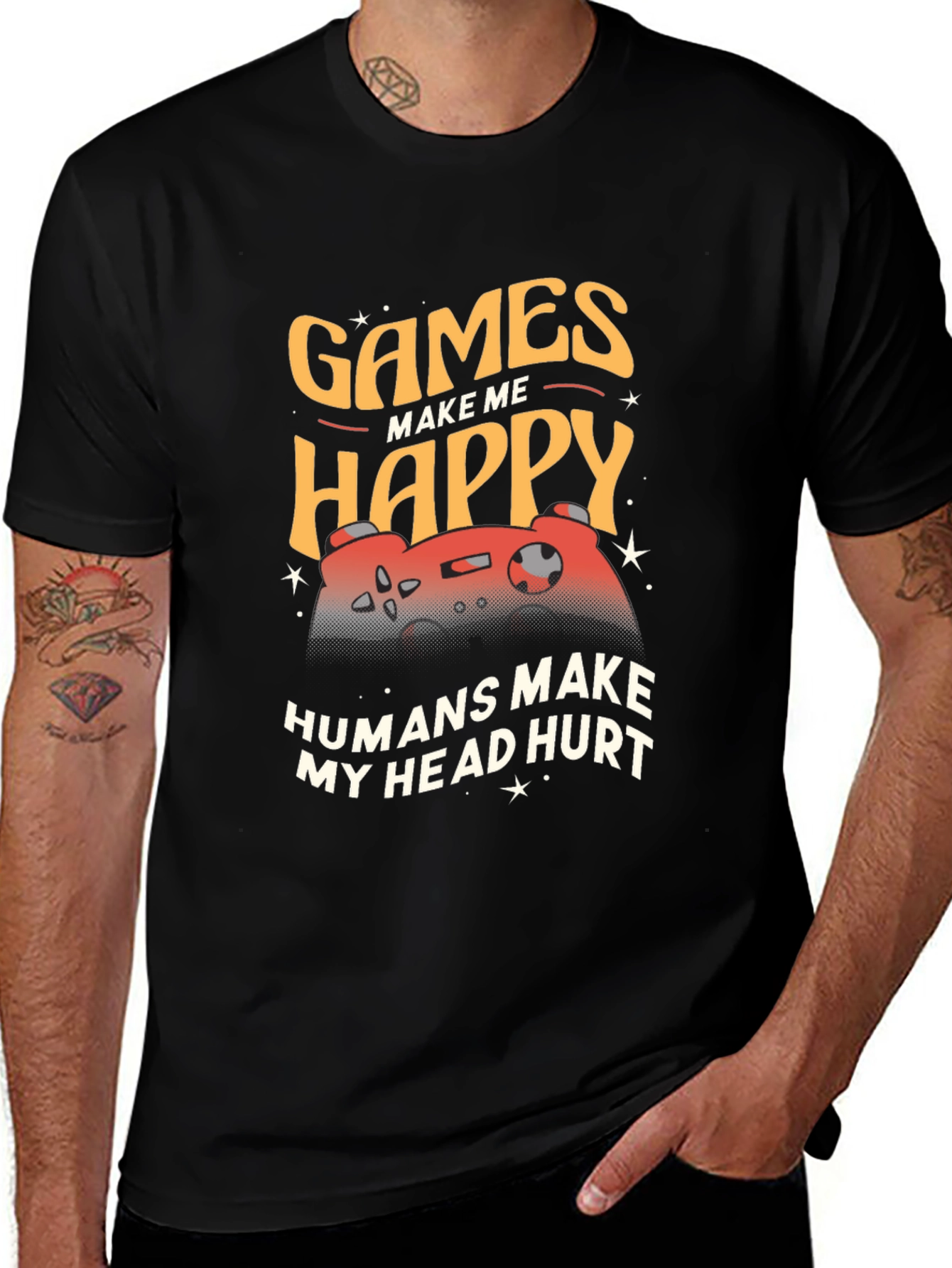 Variant 21 of Games Make Me Happy Graphic Tee