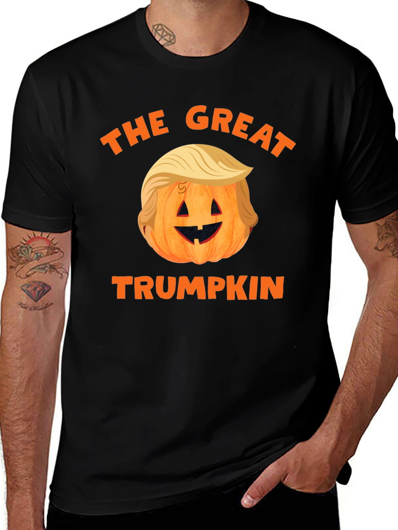 Great Trumpkin Halloween T-Shirt - Funny Political Tee