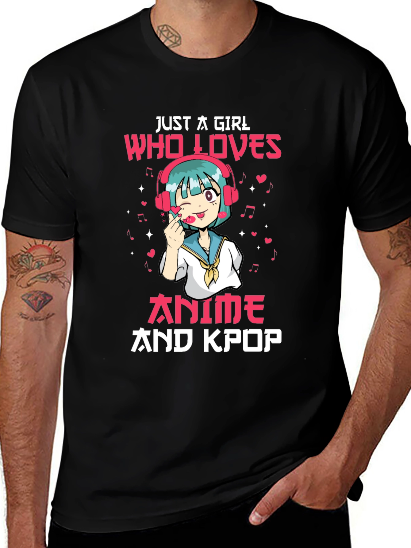 Variant 14 of Anime and Kpop Girl Graphic Tee